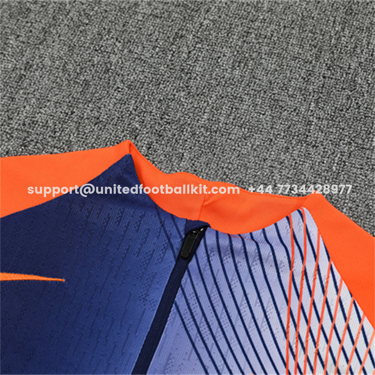 Unitedfootballkit.com | Barcelona 25-26 Long Sleeve Training Set - Red Blue Line Top & Blue Pants -Customize Name, Number and Patch | Worldwide Shipping