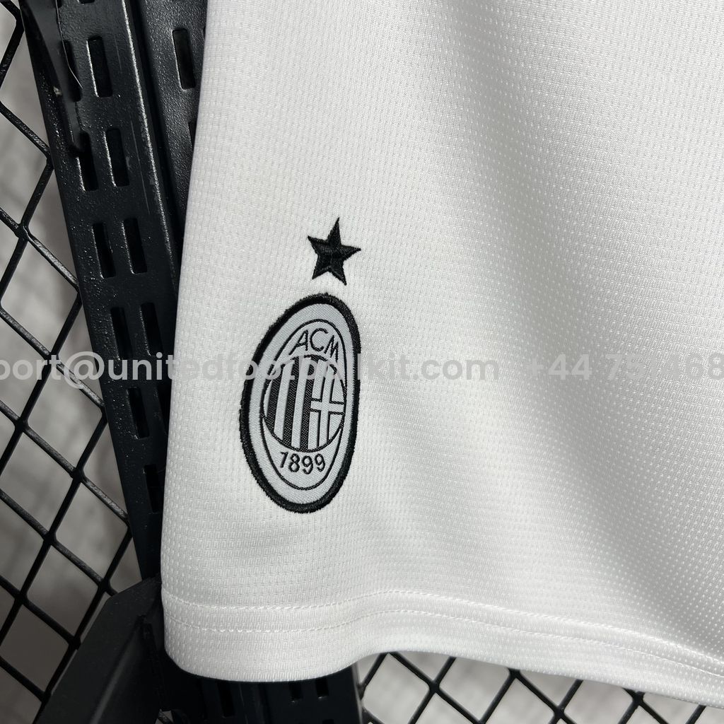 Unitedfootballkit.com | AC Milan 24-25 Away Shorts - Fans Version -Customize Name, Number and Patch | Worldwide Shipping