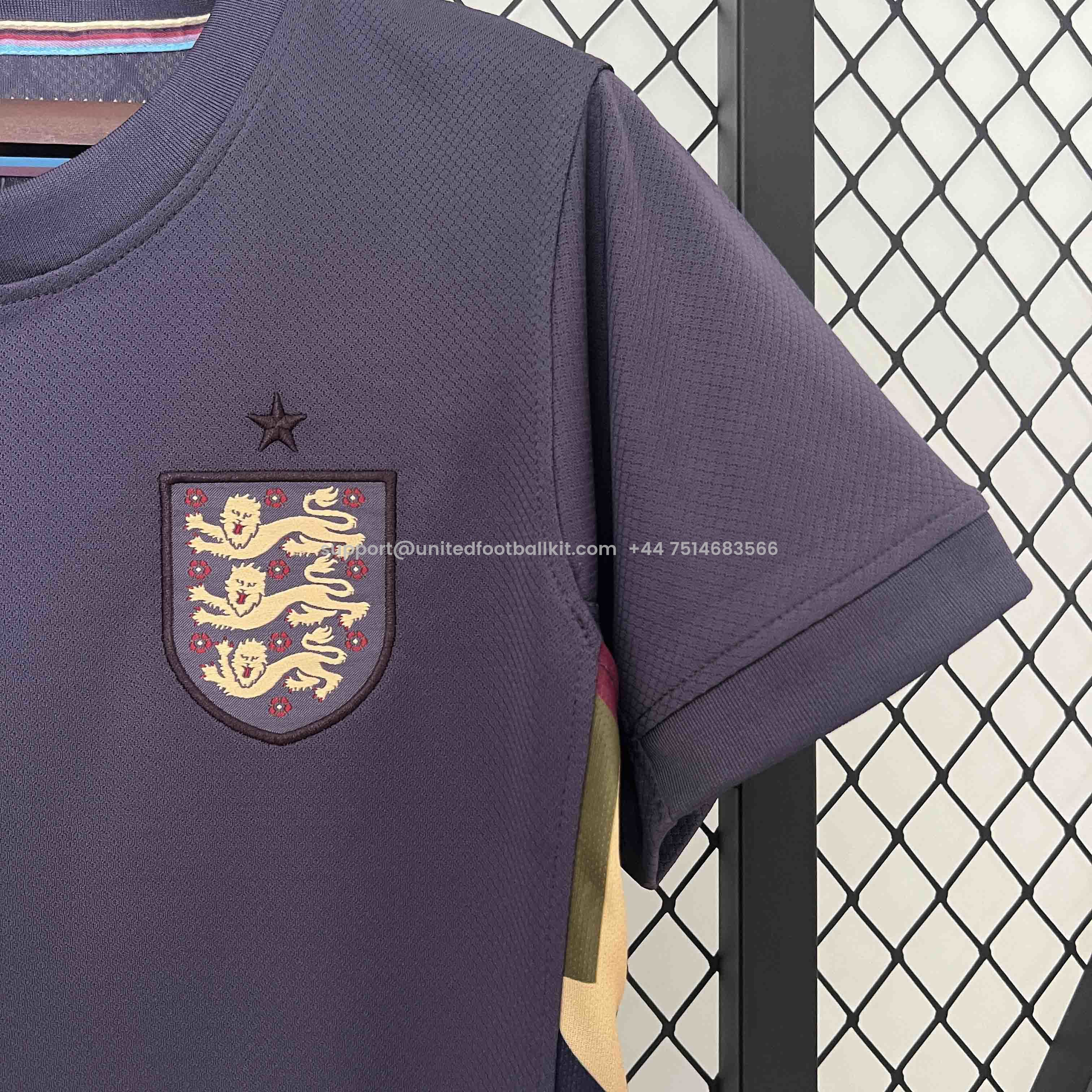 Unitedfootballkit.com | Women's England 2024 Away Stadium Jersey -Customize Name, Number and Patch | Worldwide Shipping