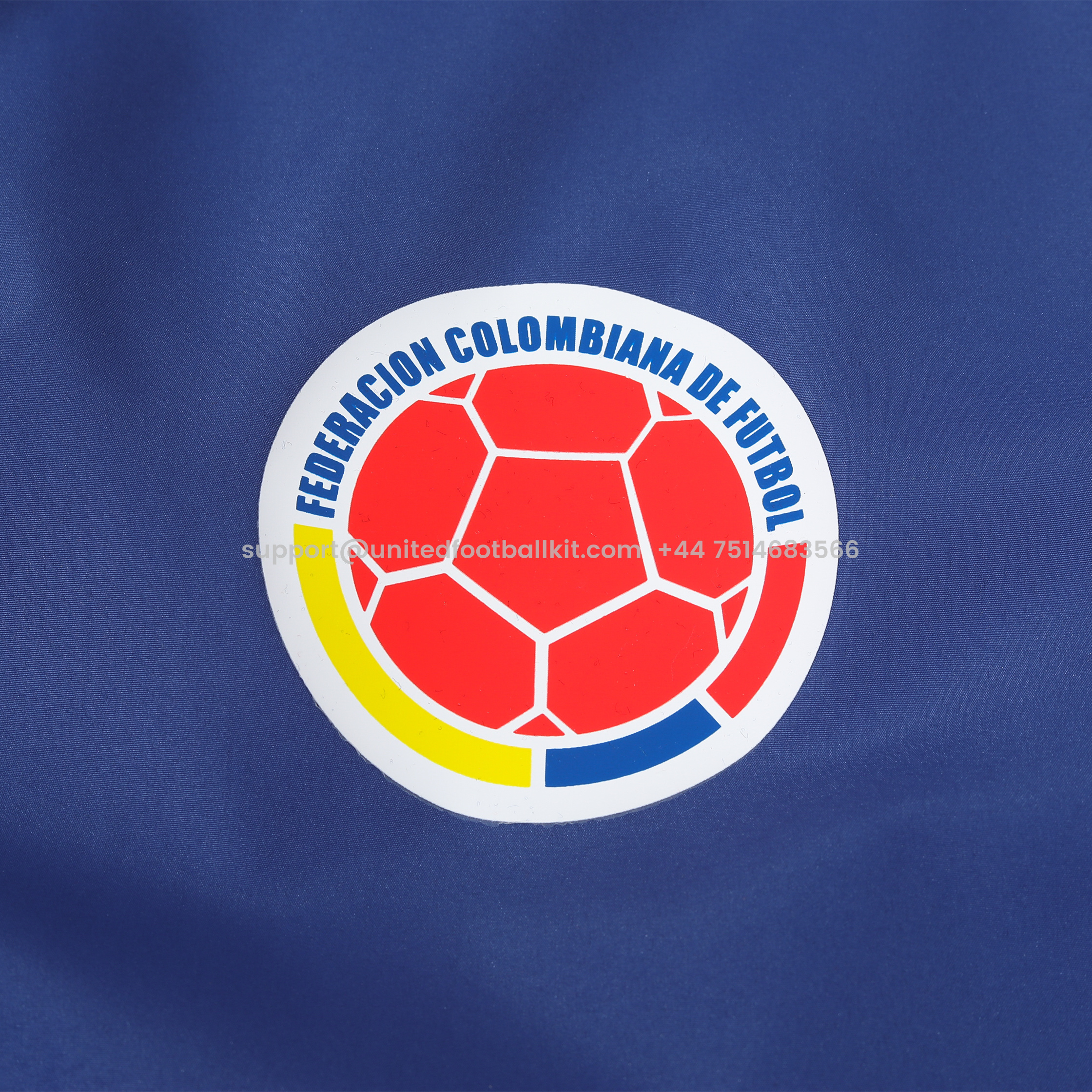 Unitedfootballkit.com | Colombia 24-25 Blue Throwback Windbreaker Suit - Jackets & Pants -Customize Name, Number and Patch | Worldwide Shipping