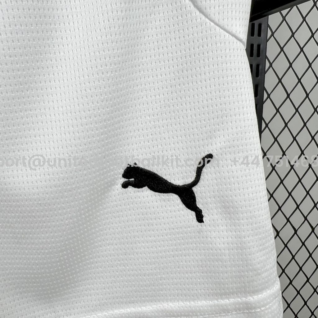 Unitedfootballkit.com | Sporting de Gijon 24-25 Home Kids Kit -Customize Name, Number and Patch | Worldwide Shipping