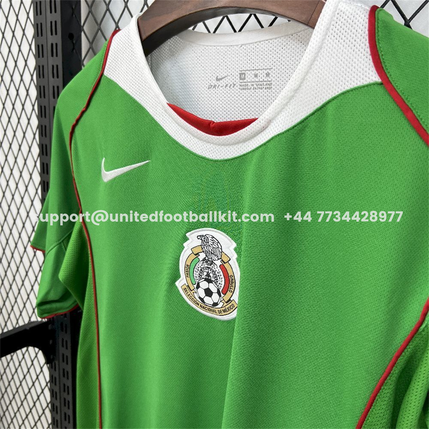 Unitedfootballkit.com | Retro Mexico 2004-05 Home Jersey -Customize Name, Number and Patch | Worldwide Shipping