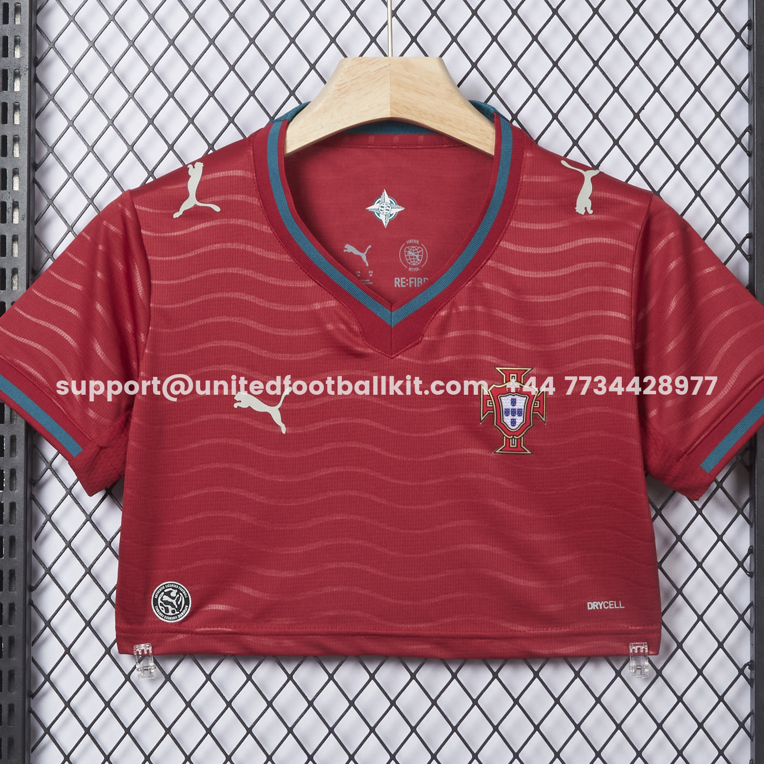 Unitedfootballkit.com | Women's Portugal 2026 Home Cropped Jersey -Customize Name, Number and Patch | Worldwide Shipping