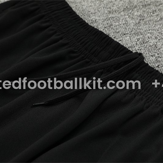 Unitedfootballkit.com | Barcelona 24-25 Long Sleeve Training Set - Player Version - Black Gold -Customize Name, Number and Patch | Worldwide Shipping