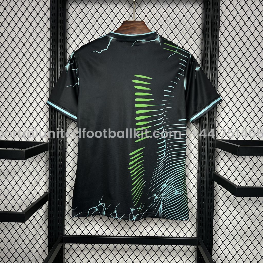 Unitedfootballkit.com | Real Madrid 24-25 Black & Green Leopard Jersey - Fans Version -Customize Name, Number and Patch | Worldwide Shipping