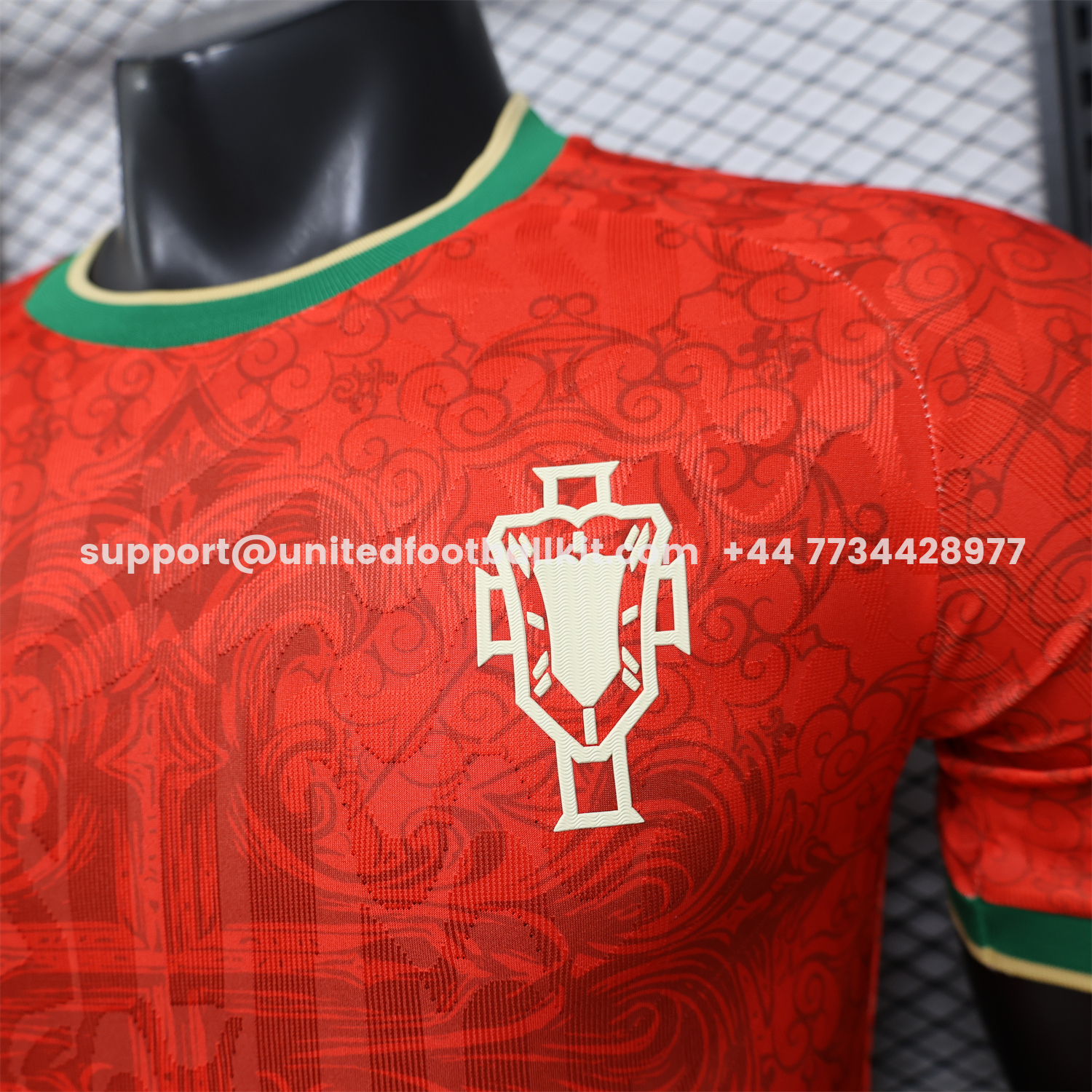 Unitedfootballkit.com | Portugal 2026 Cross Red Special Jersey - Player Version -Customize Name, Number and Patch | Worldwide Shipping