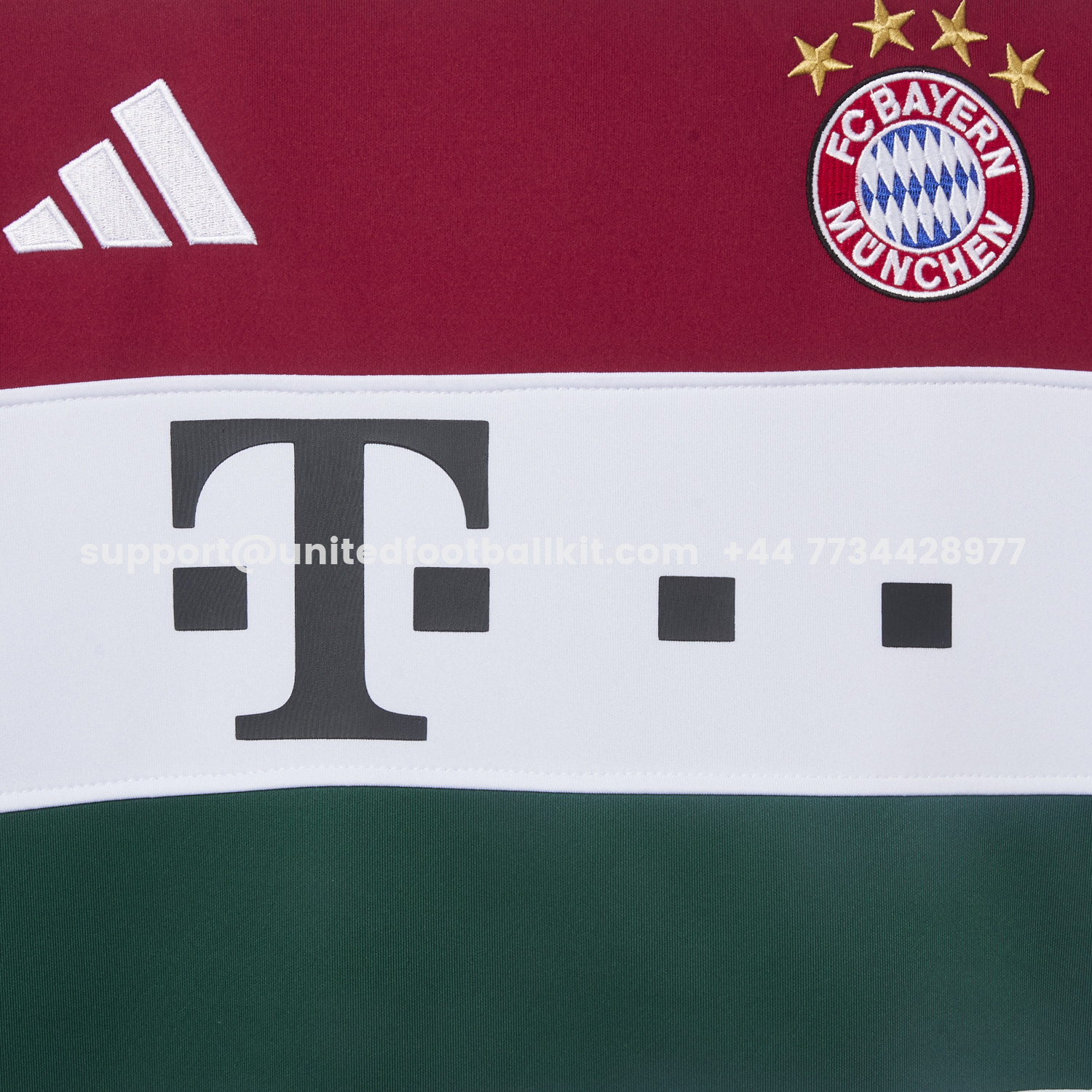 Unitedfootballkit.com | Bayern Munich 25-26 White Stripes Unisex Pullover Hoodie -Customize Name, Number and Patch | Worldwide Shipping