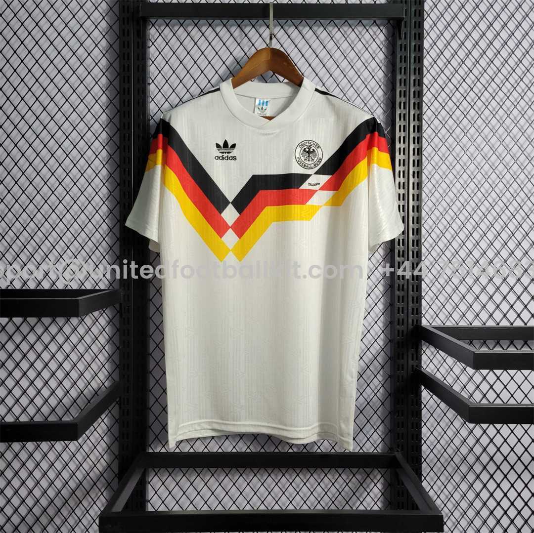 Unitedfootballkit.com | Retro Germany 1990 Home Stadium Jersey -Customize Name, Number and Patch | Worldwide Shipping