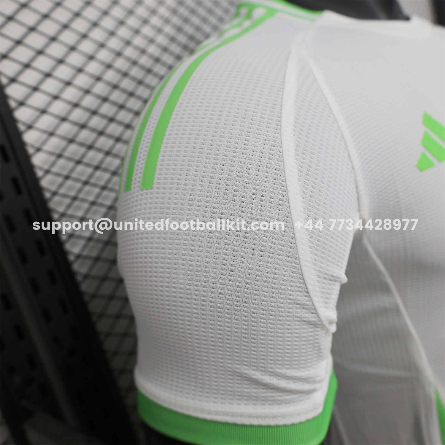 Unitedfootballkit.com | Algeria 25-26 Whie Jersey with Green - Player Version -Customize Name, Number and Patch | Worldwide Shipping