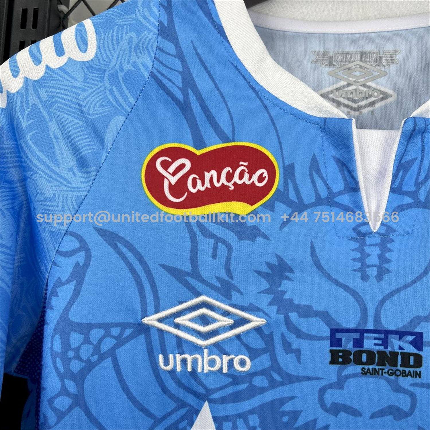 Unitedfootballkit.com | Santos 25-26 Blue Special Jersey with Sponsors - Fans Version -Customize Name, Number and Patch | Worldwide Shipping