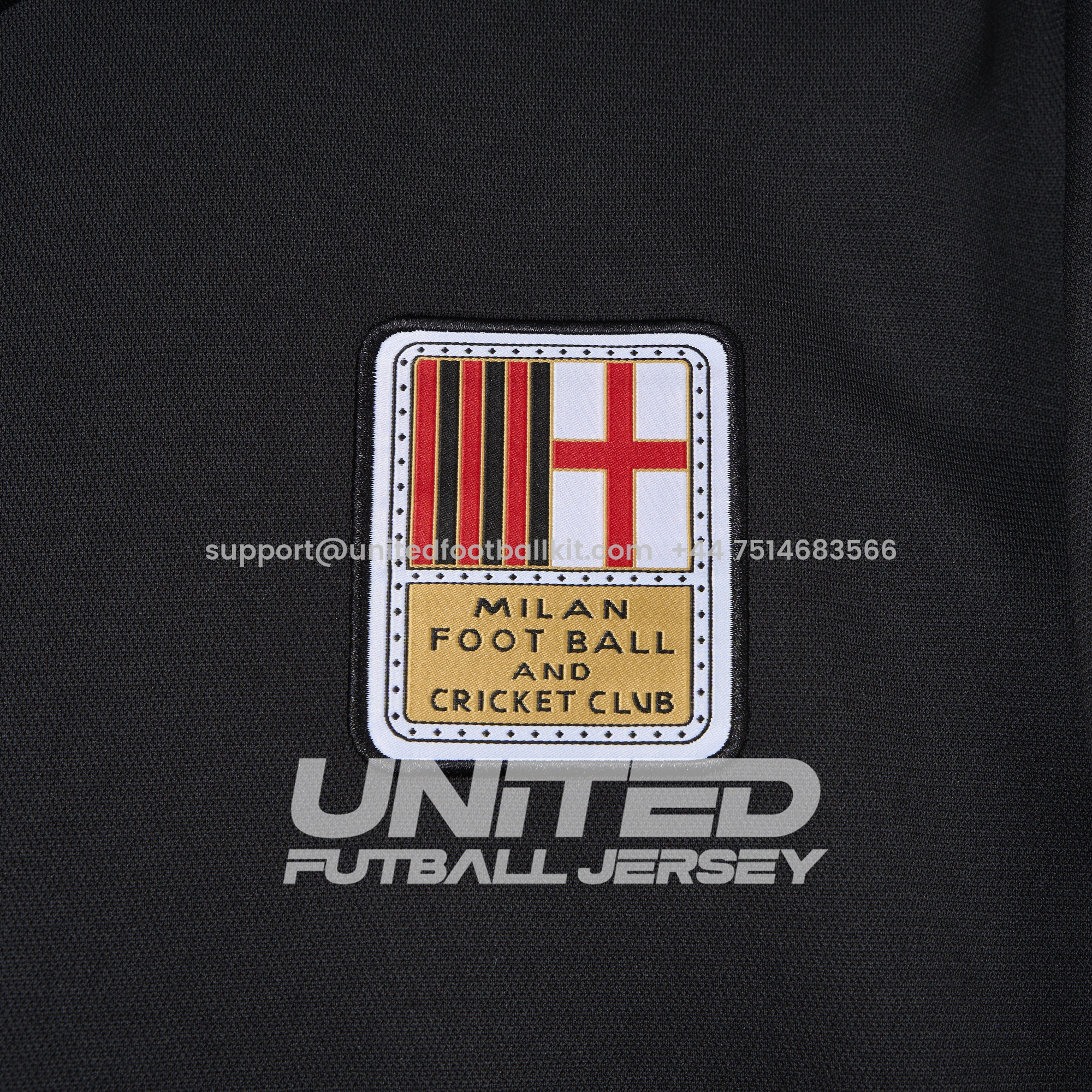Unitedfootballkit.com | AC Milan 24-25 125th Anniversary Long Sleeves Black GK Jersey - Fans Version -Customize Name, Number and Patch | Worldwide Shipping