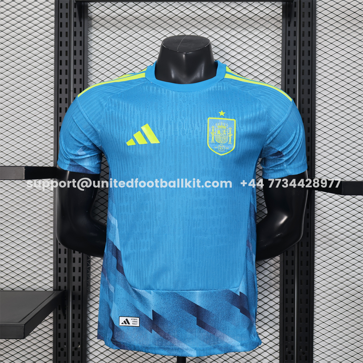 Unitedfootballkit.com | Spain 2026 Blue Goalkeeper Jersey - Player Version -Customize Name, Number and Patch | Worldwide Shipping