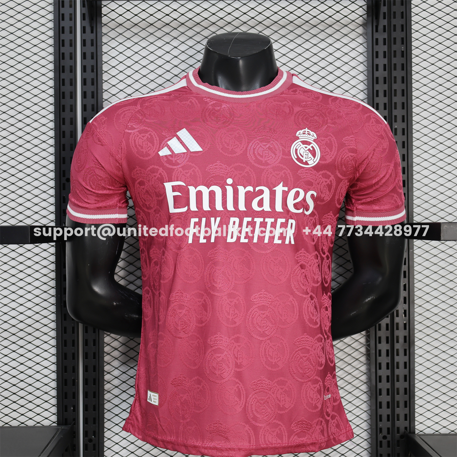 Unitedfootballkit.com | Real Madrid 25-26 Wine Red Special Jersey - Player Version -Customize Name, Number and Patch | Worldwide Shipping
