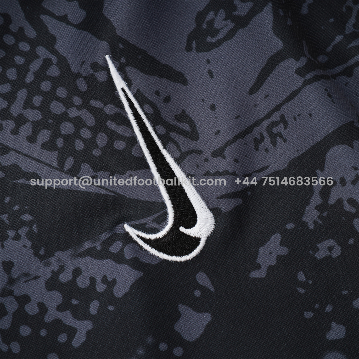 Unitedfootballkit.com | Corinthians 25-26 Jacket Training Tracksuit - Black and Gray Pattern Jackets & Black Pants -Customize Name, Number and Patch | Worldwide Shipping