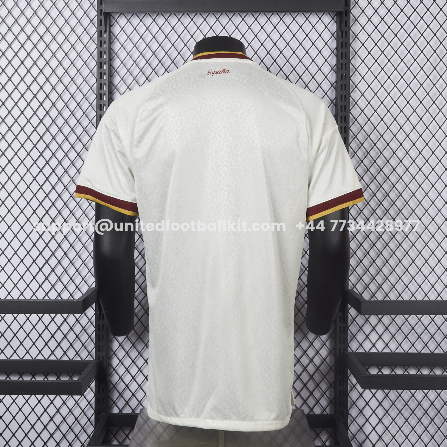 Unitedfootballkit.com | Spain 2026 Away White Jersey - Player Version -Customize Name, Number and Patch | Worldwide Shipping