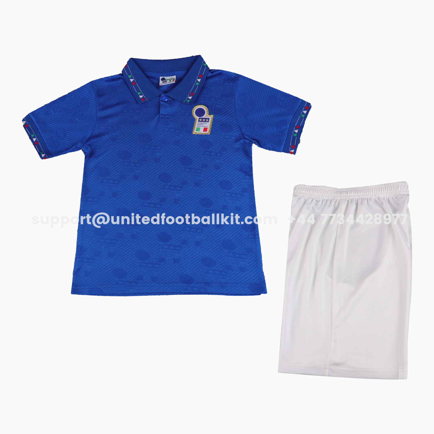 Unitedfootballkit.com | Retro Italy 1994 Home Kids Kit -Customize Name, Number and Patch | Worldwide Shipping