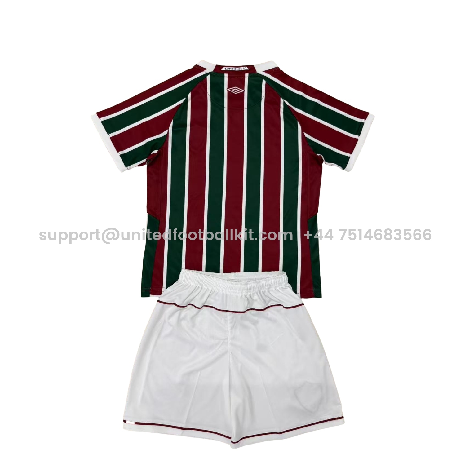 Unitedfootballkit.com | Fluminense 25-26 Home Kids Kit -Customize Name, Number and Patch | Worldwide Shipping