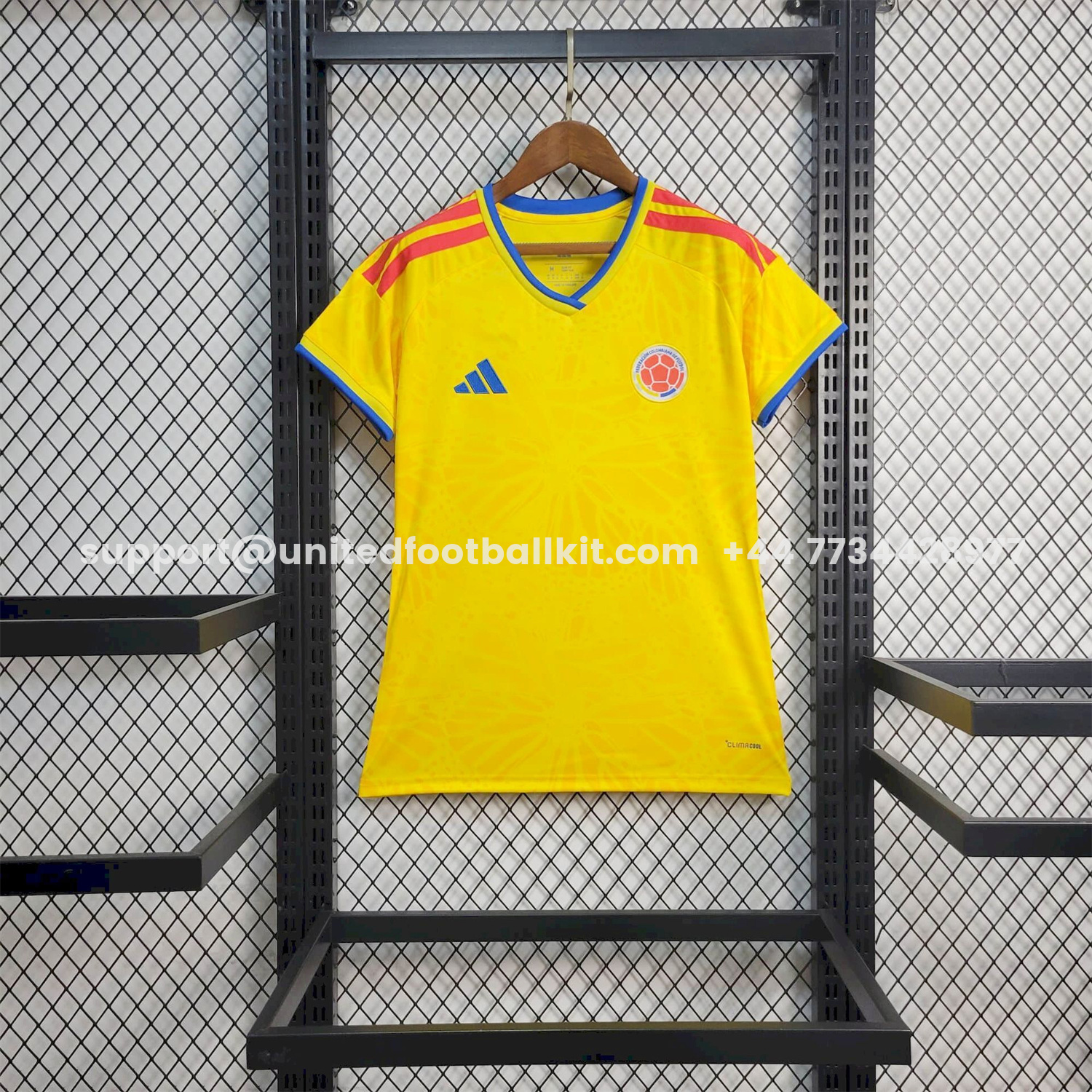 Unitedfootballkit.com | Women's Colombia 2026 Home Jersey - Fans Version -Customize Name, Number and Patch | Worldwide Shipping