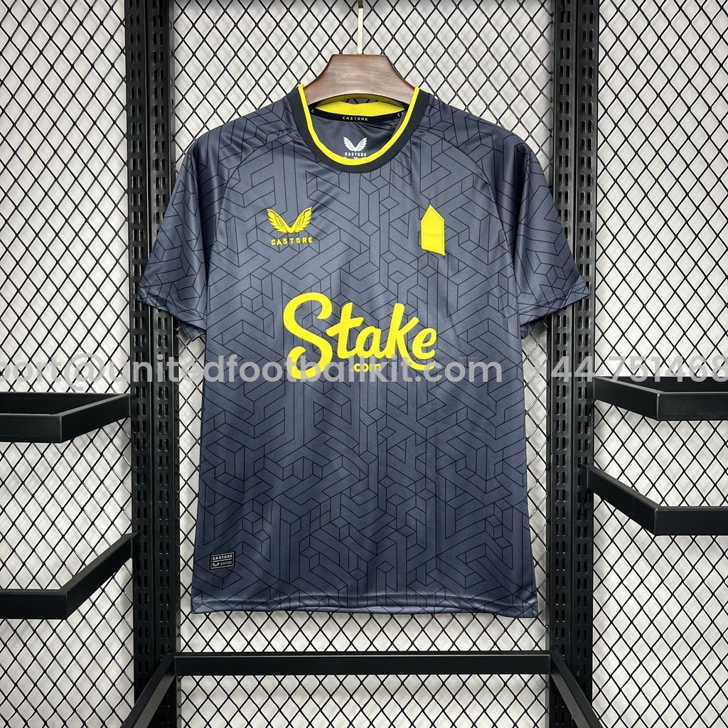 Unitedfootballkit.com | Everton 24-25 Away Jersey - Fans Version -Customize Name, Number and Patch | Worldwide Shipping