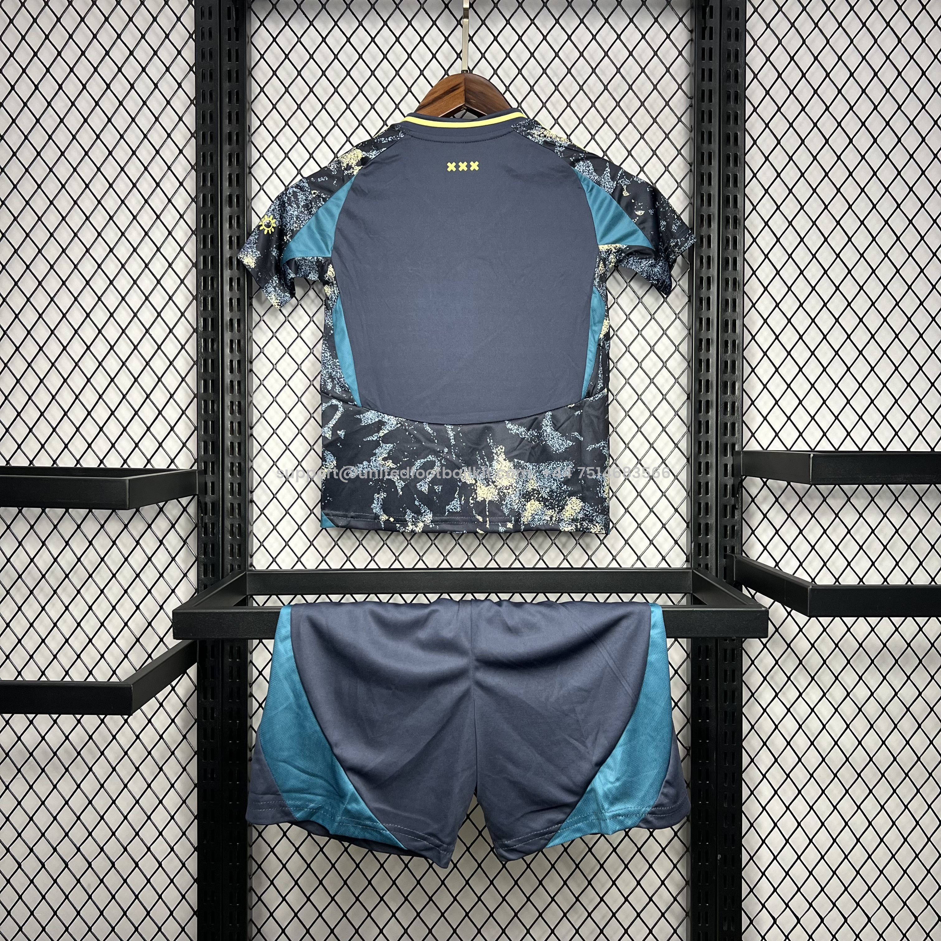 Unitedfootballkit.com | Ajax 24-25 Away Kids Kit -Customize Name, Number and Patch | Worldwide Shipping