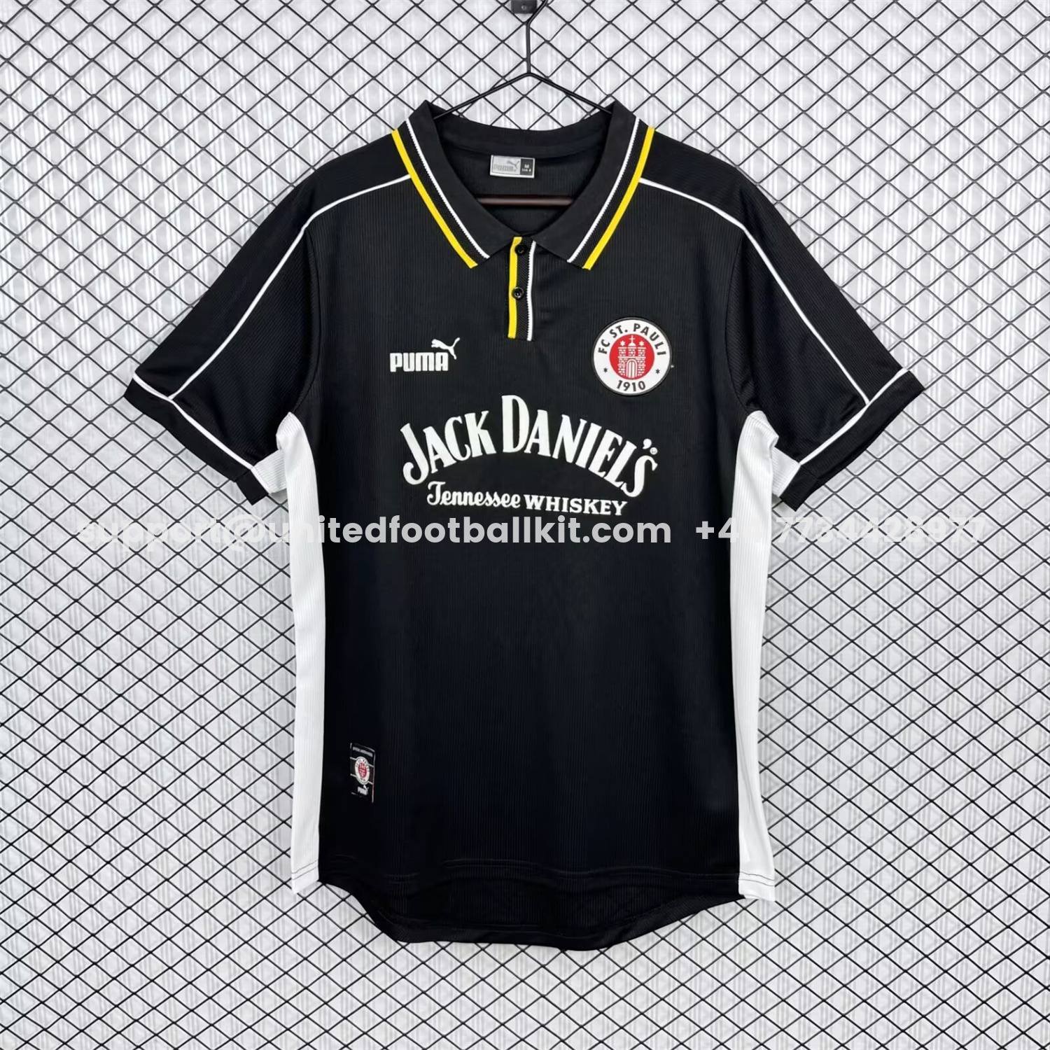 Unitedfootballkit.com | Retro St. Pauli 1999-00 Away Jersey -Customize Name, Number and Patch | Worldwide Shipping