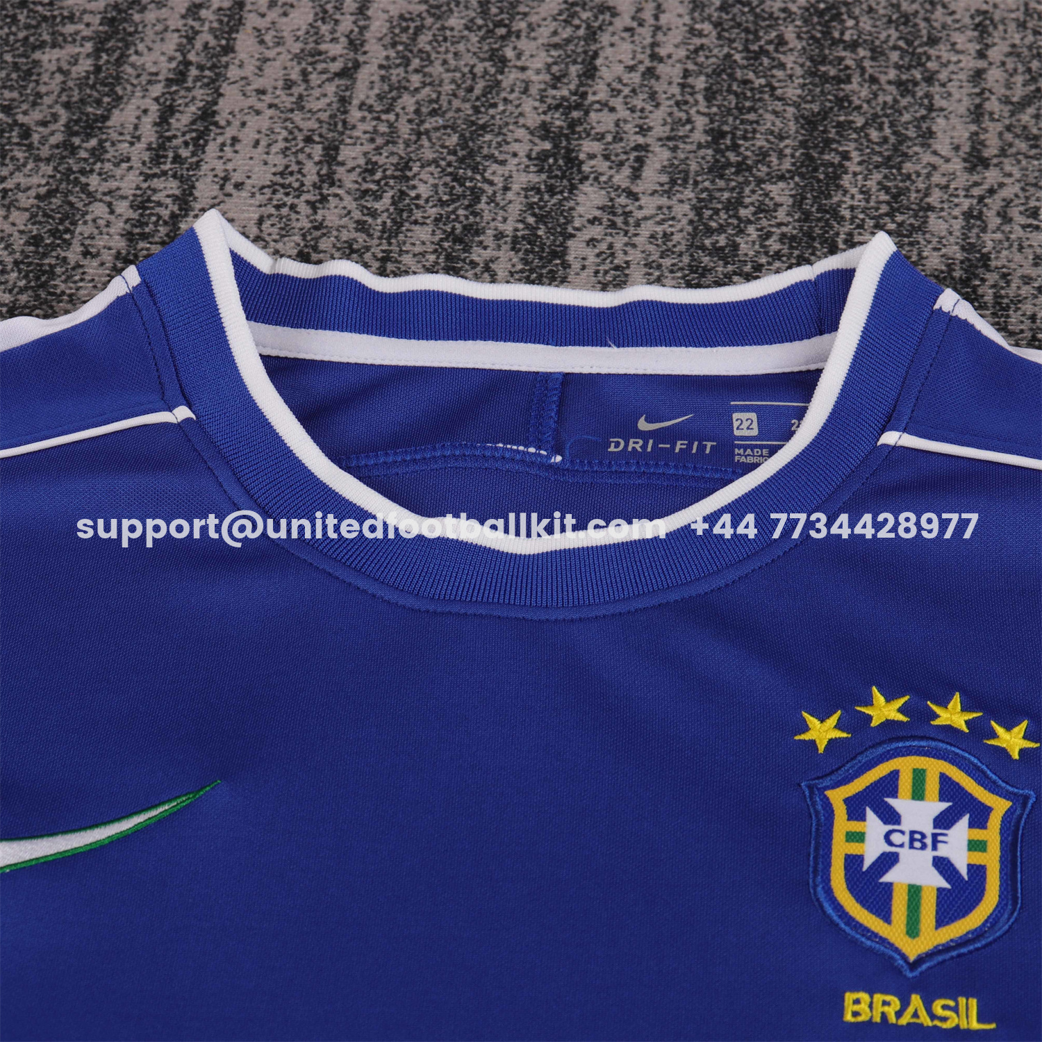 Unitedfootballkit.com | Retro Brazil 1998 Away Kids Kit -Customize Name, Number and Patch | Worldwide Shipping