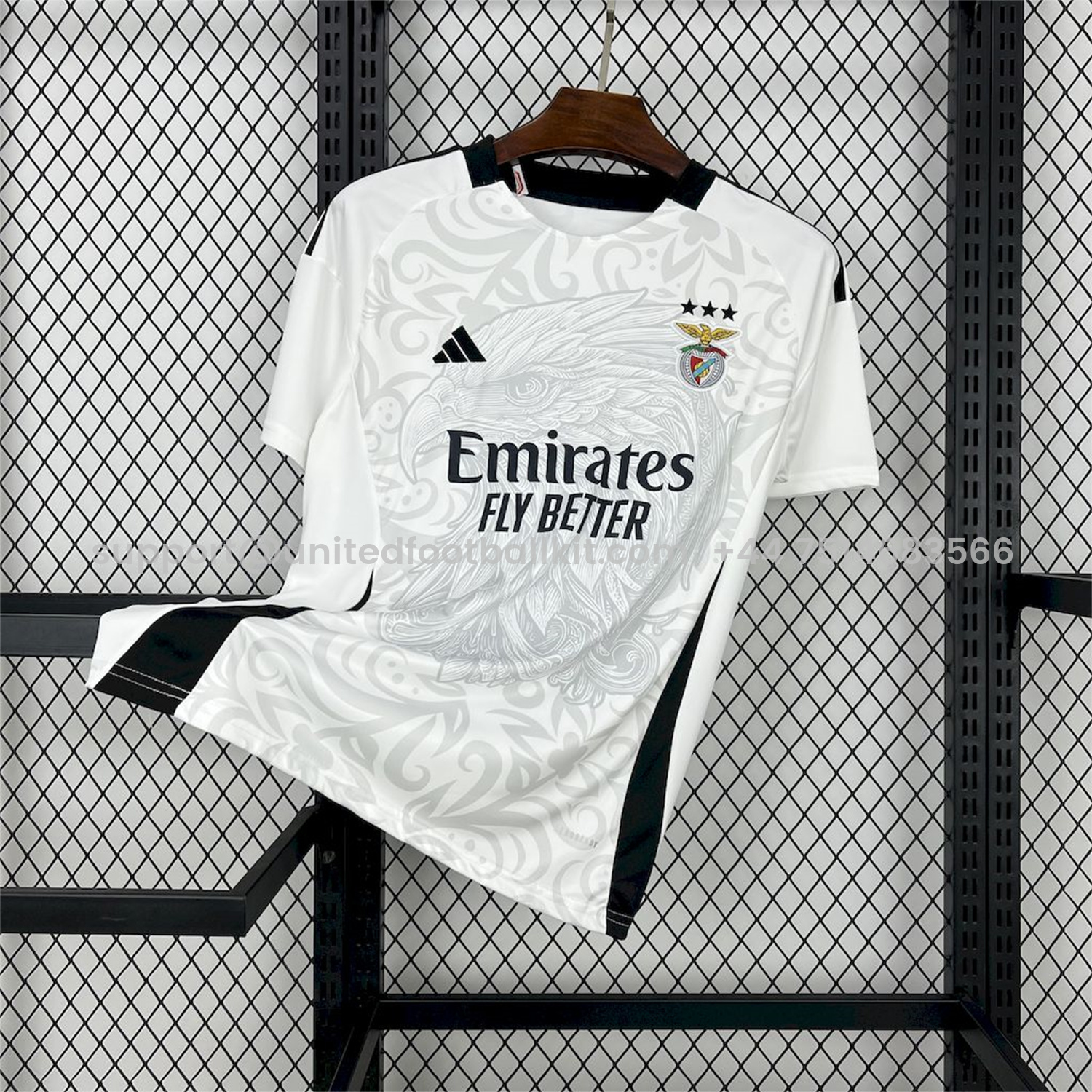 Unitedfootballkit.com | Benfica 24-25 White Concept Jersey - Fans Version -Customize Name, Number and Patch | Worldwide Shipping