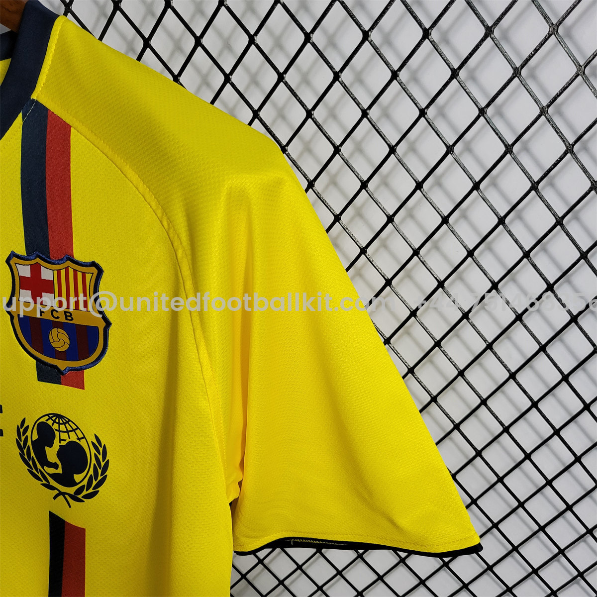Unitedfootballkit.com | Retro Barcelona 08-09 Away Jersey -Customize Name, Number and Patch | Worldwide Shipping
