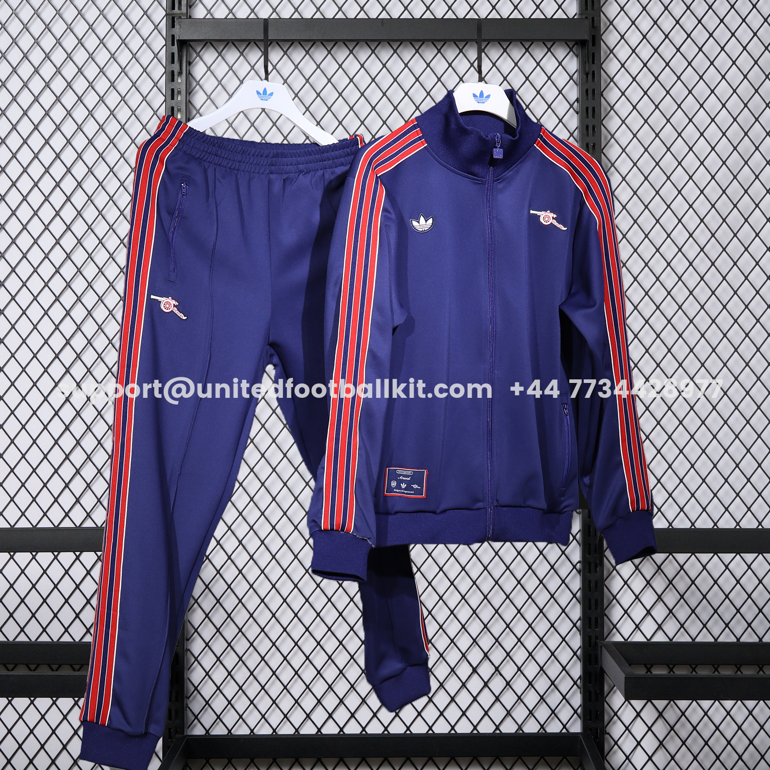 Unitedfootballkit.com | Arsenal 25-26 Red Lines Training Set - Purple Top and Purple Pants -Customize Name, Number and Patch | Worldwide Shipping