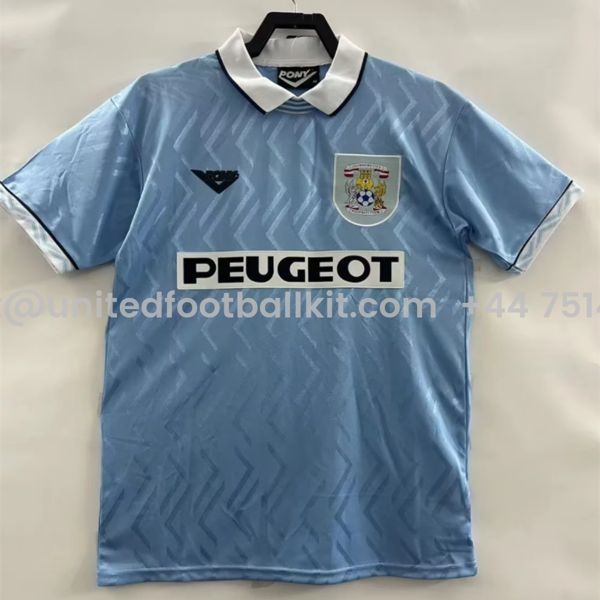 Unitedfootballkit.com | Retro Coventry City 1994-96 Home Jersey -Customize Name, Number and Patch | Worldwide Shipping