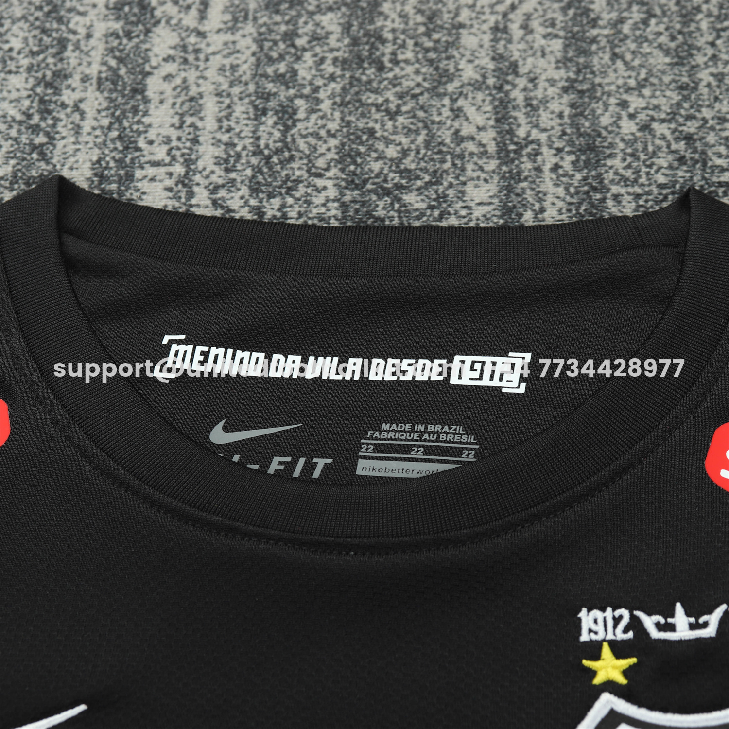 Unitedfootballkit.com | Retro Santos 2012 Black Special Long Sleeves Kids Kit -Customize Name, Number and Patch | Worldwide Shipping