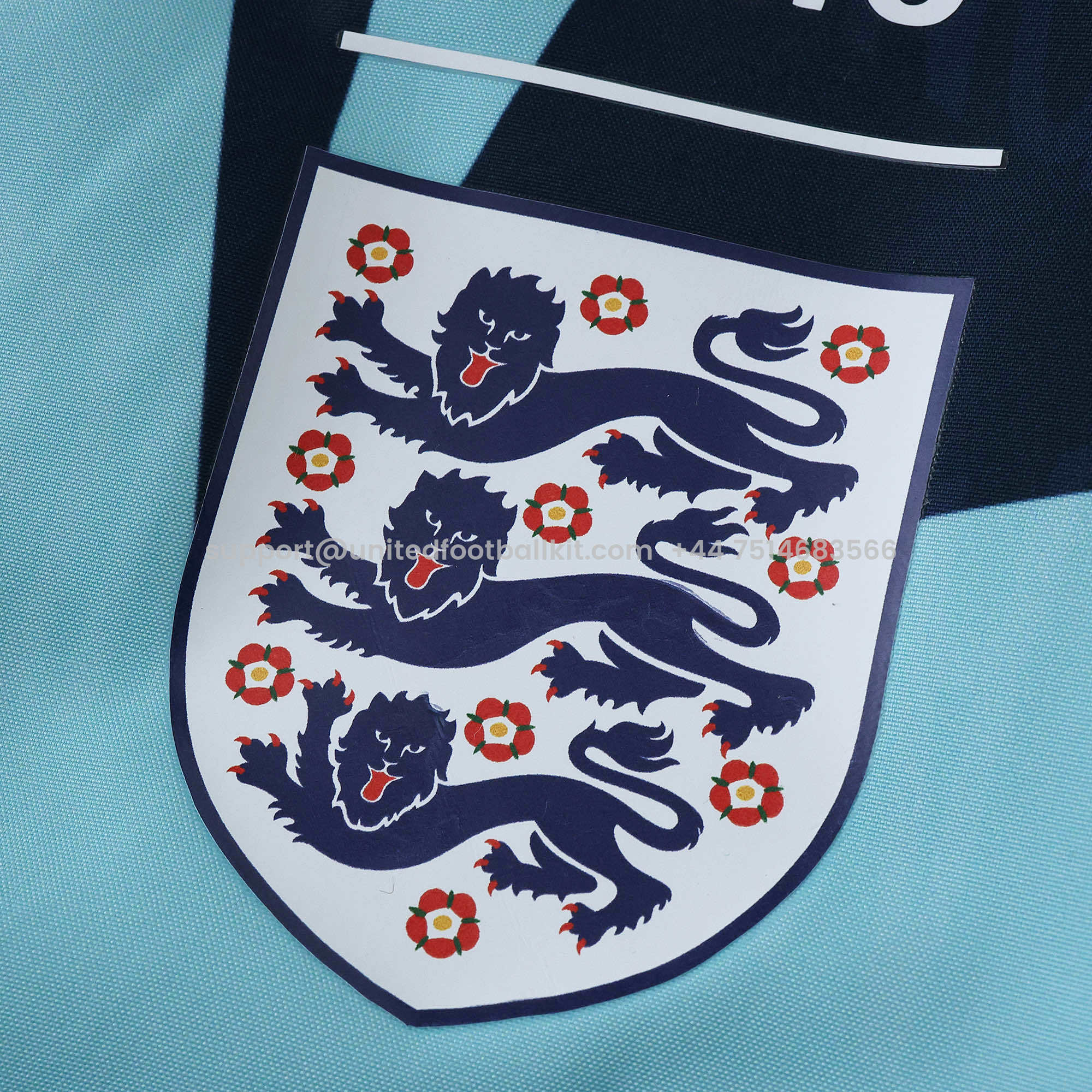 Unitedfootballkit.com | Retro England 1992 Double Sided Reversible Windbreaker - Blue & Green -Customize Name, Number and Patch | Worldwide Shipping