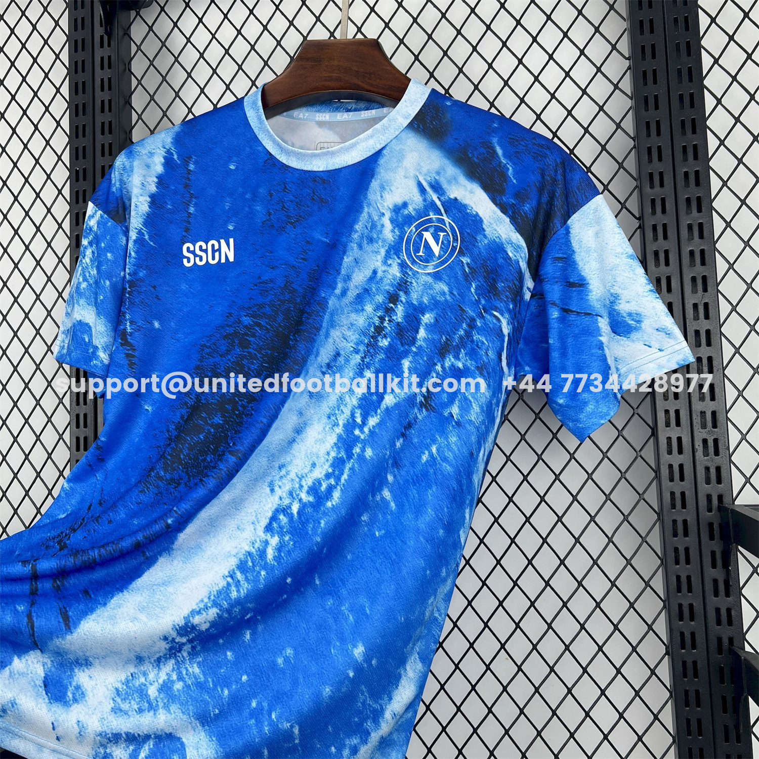 Unitedfootballkit.com | Napoli 25-26 Marechiaro Blue Special Jersey - Fans Version -Customize Name, Number and Patch | Worldwide Shipping