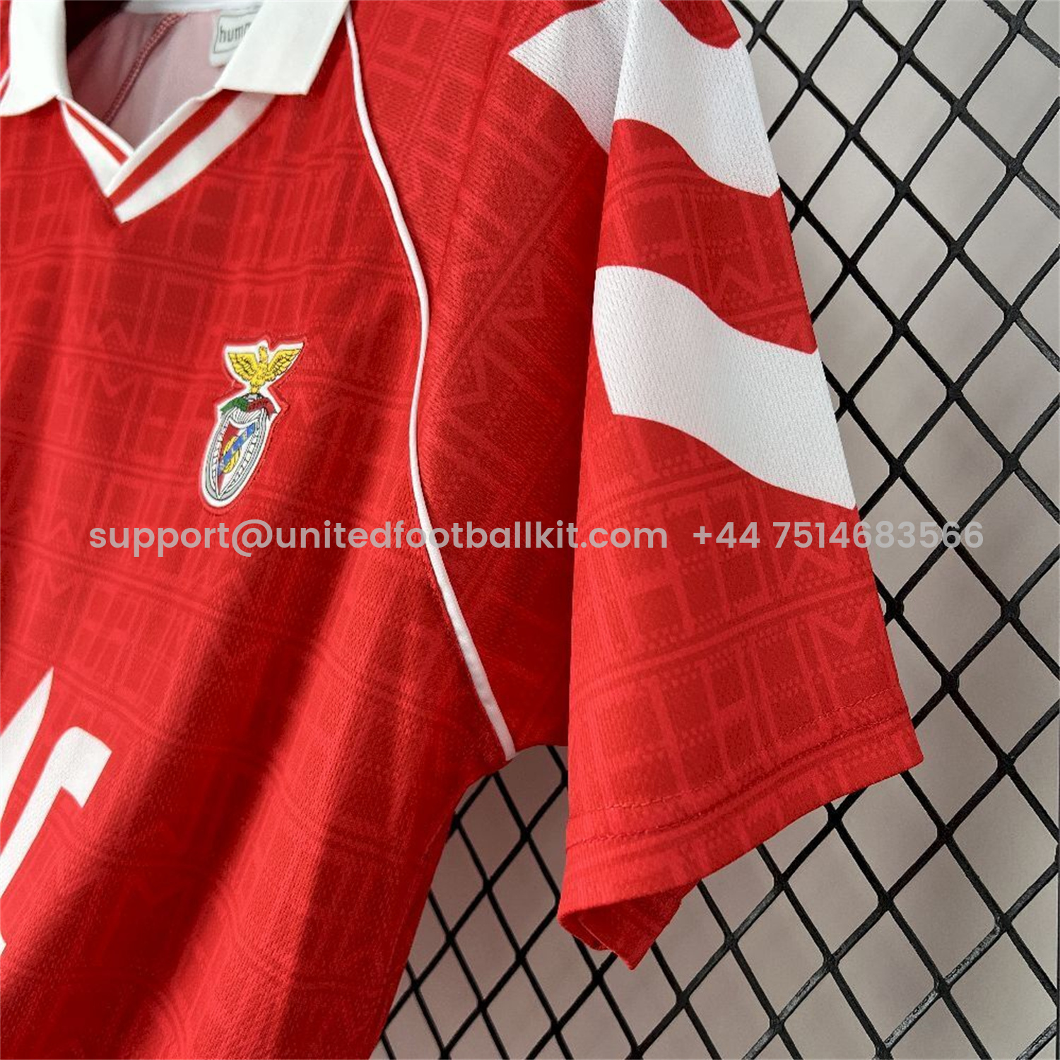 Unitedfootballkit.com | Retro Benfica 1990-91 Home Jersey -Customize Name, Number and Patch | Worldwide Shipping
