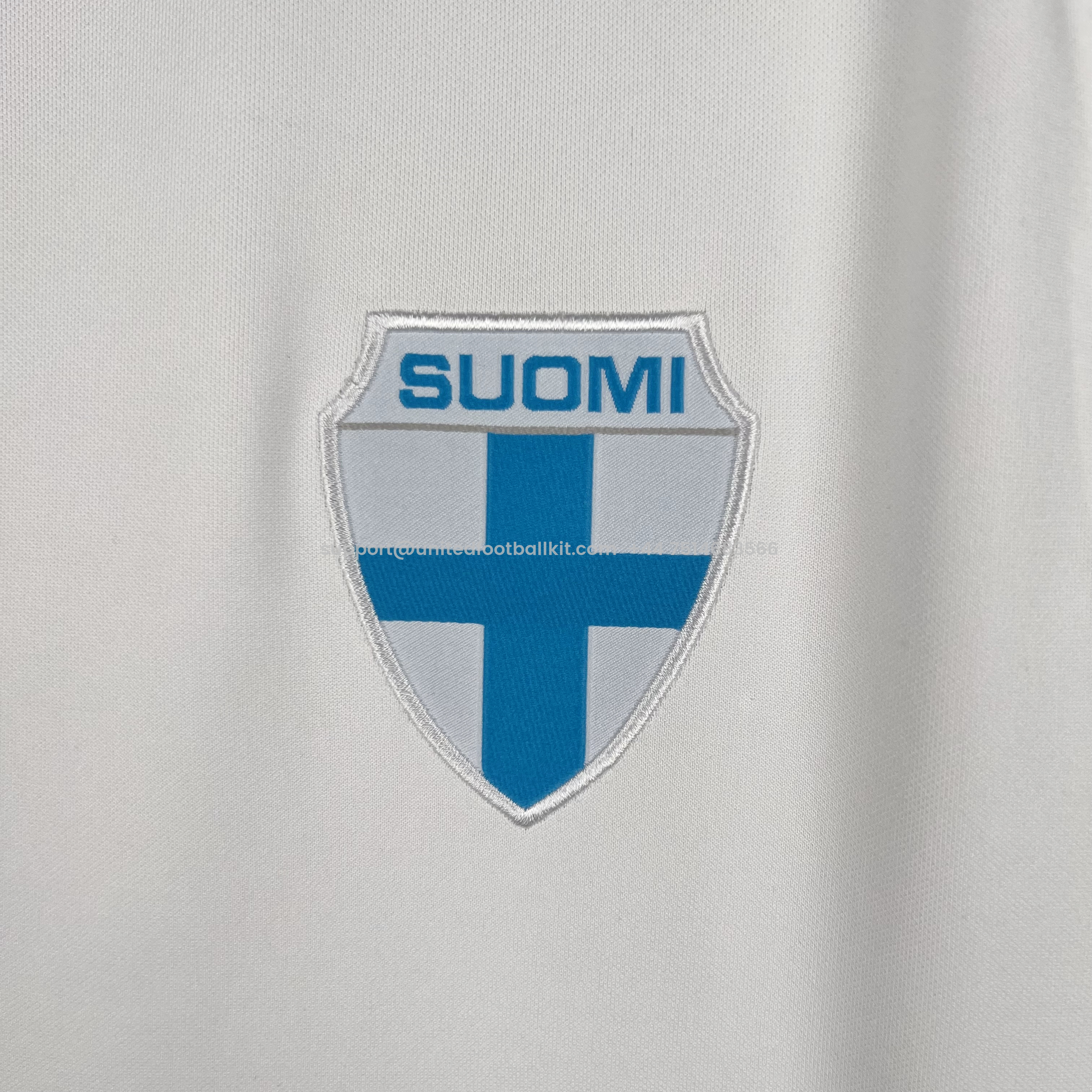 Unitedfootballkit.com | Retro Finland 1982 Home Stadium Jersey -Customize Name, Number and Patch | Worldwide Shipping