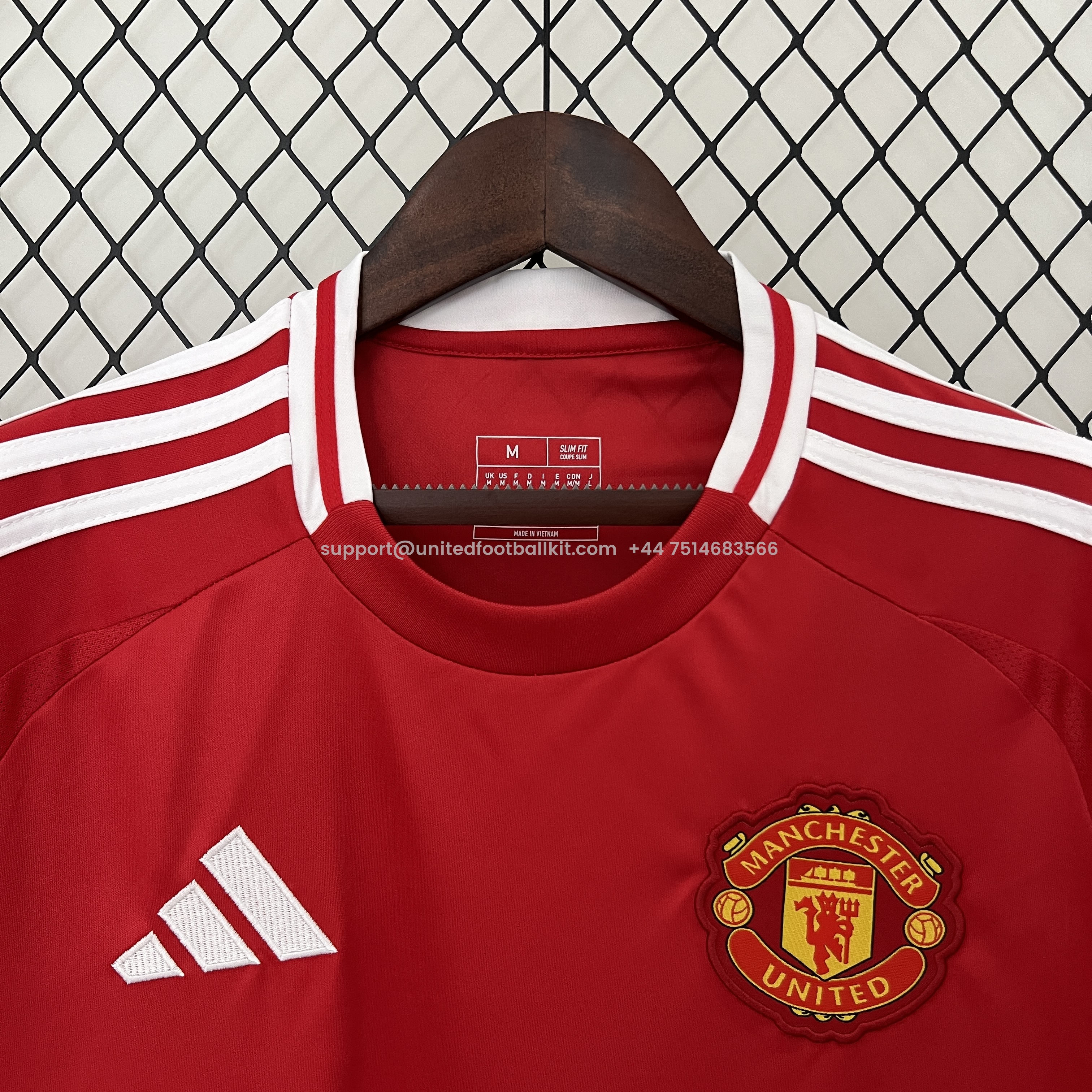 Unitedfootballkit.com | Manchester United 24-25 Home Stadium Jersey - Fans Version -Customize Name, Number and Patch | Worldwide Shipping