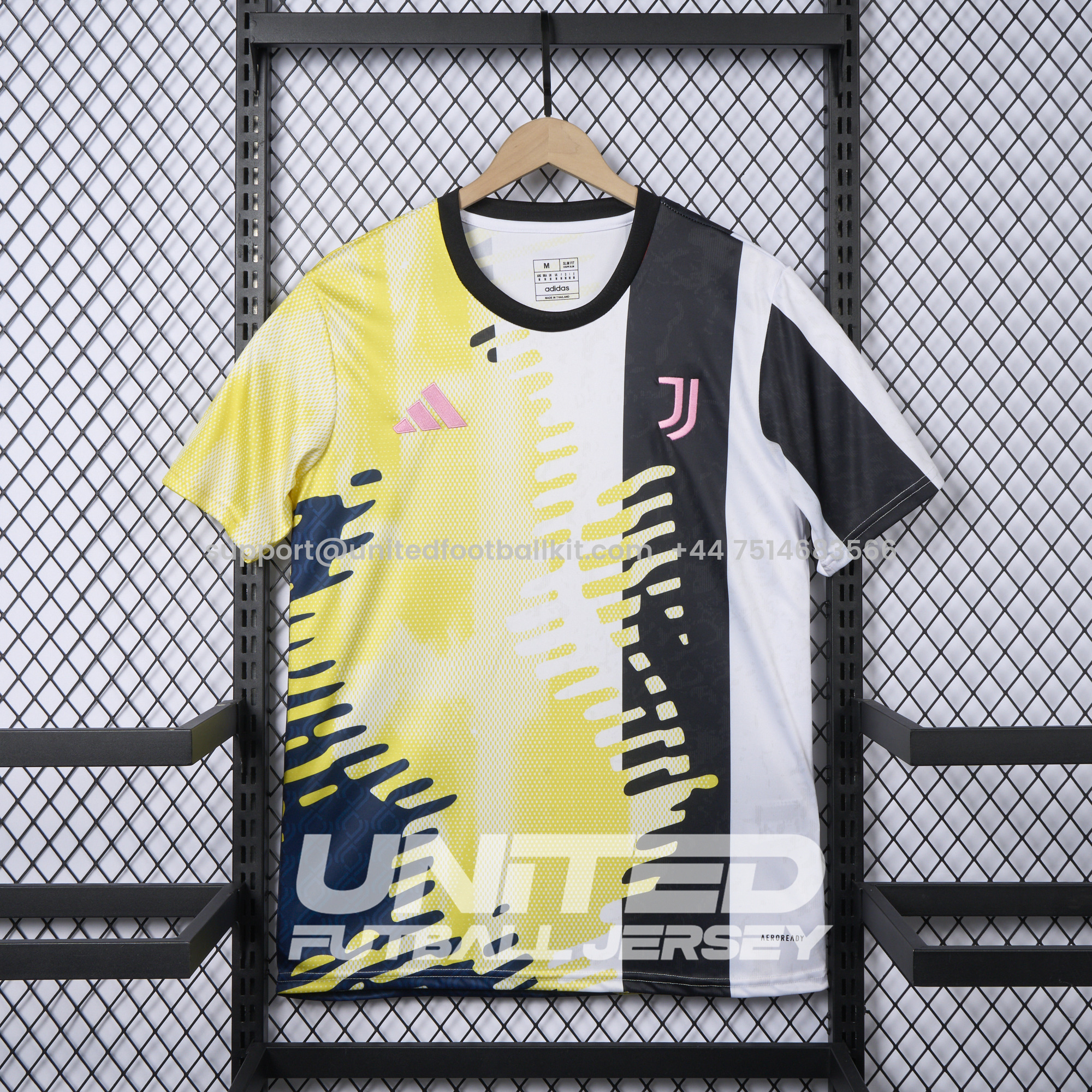 Unitedfootballkit.com | Juventus 24-25 Pre-Match 2 Jersey - Fans Version -Customize Name, Number and Patch | Worldwide Shipping