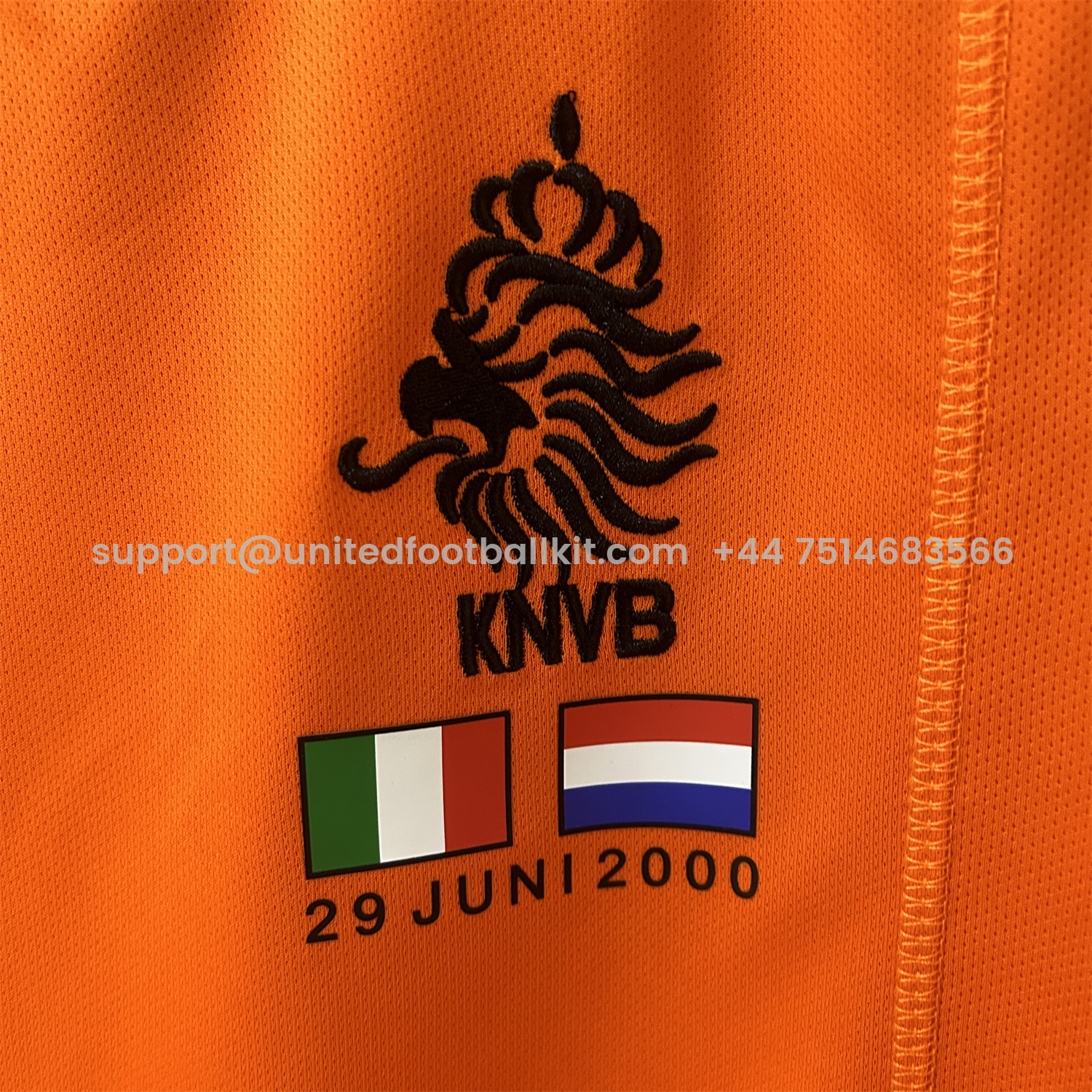Unitedfootballkit.com | Retro Netherlands 2000 Home Stadium Jersey -Customize Name, Number and Patch | Worldwide Shipping