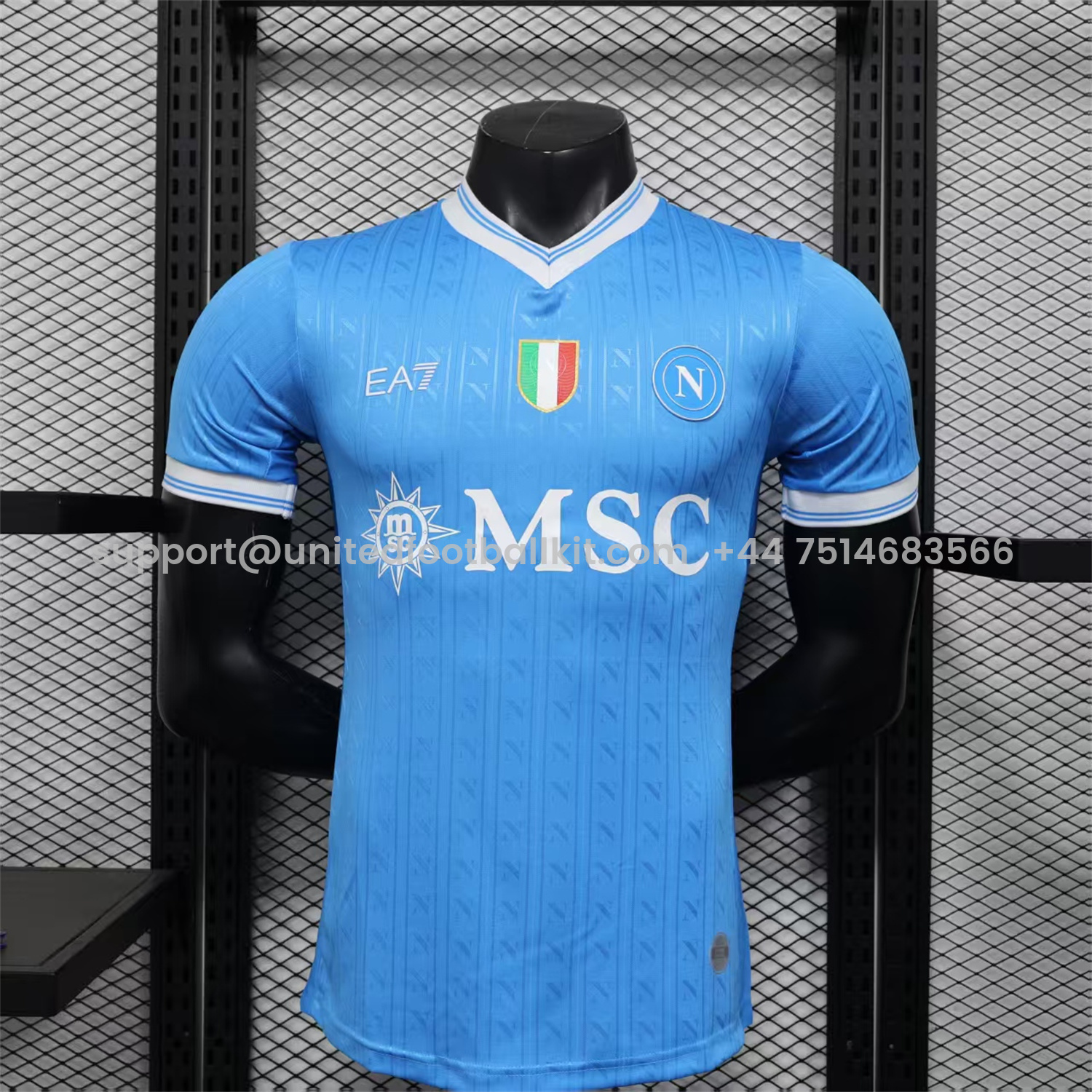 Unitedfootballkit.com | Napoli 25-26 Home Jersey - Player Version -Customize Name, Number and Patch | Worldwide Shipping