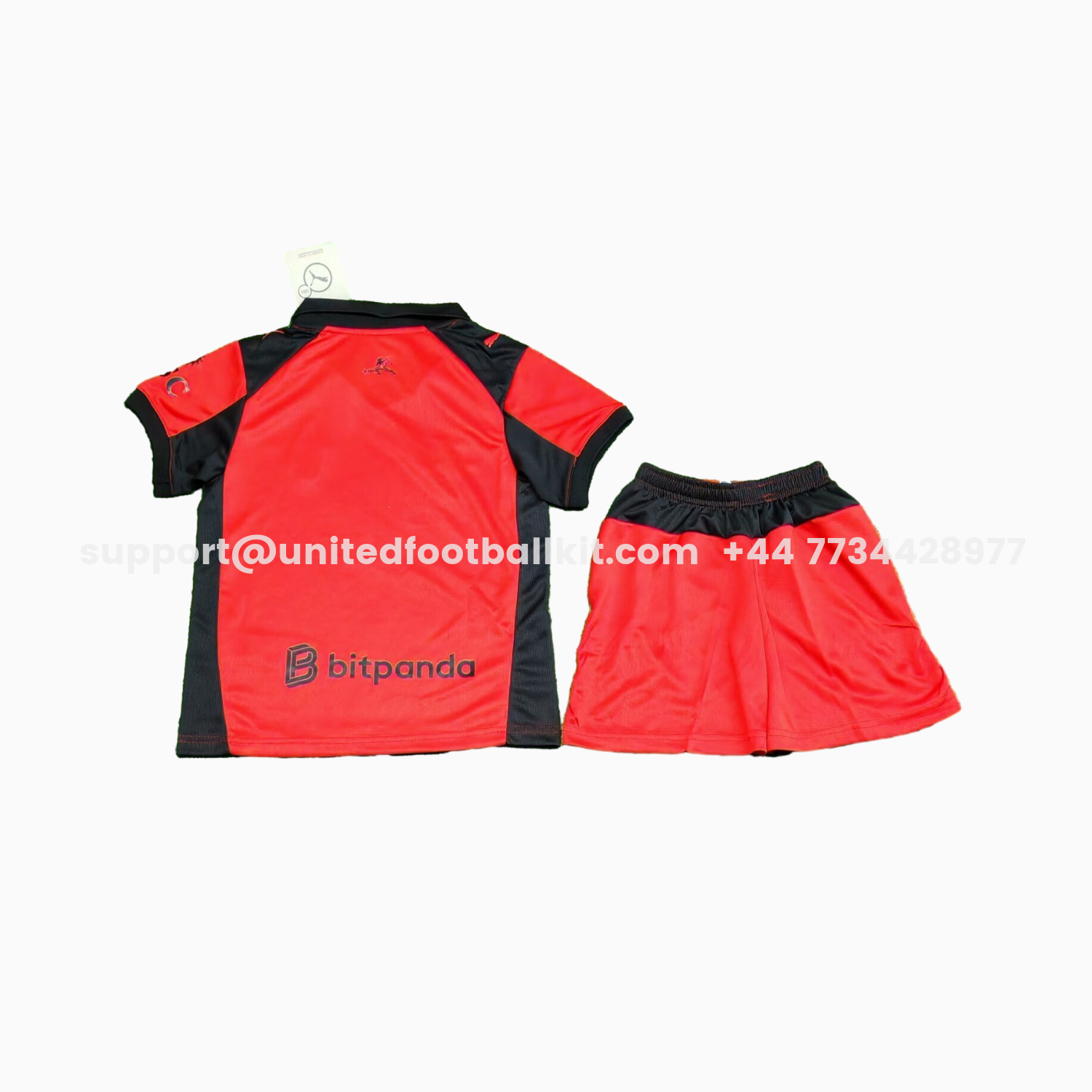 Unitedfootballkit.com | AC Milan 25-26 Fourth Red Kids Kit -Customize Name, Number and Patch | Worldwide Shipping