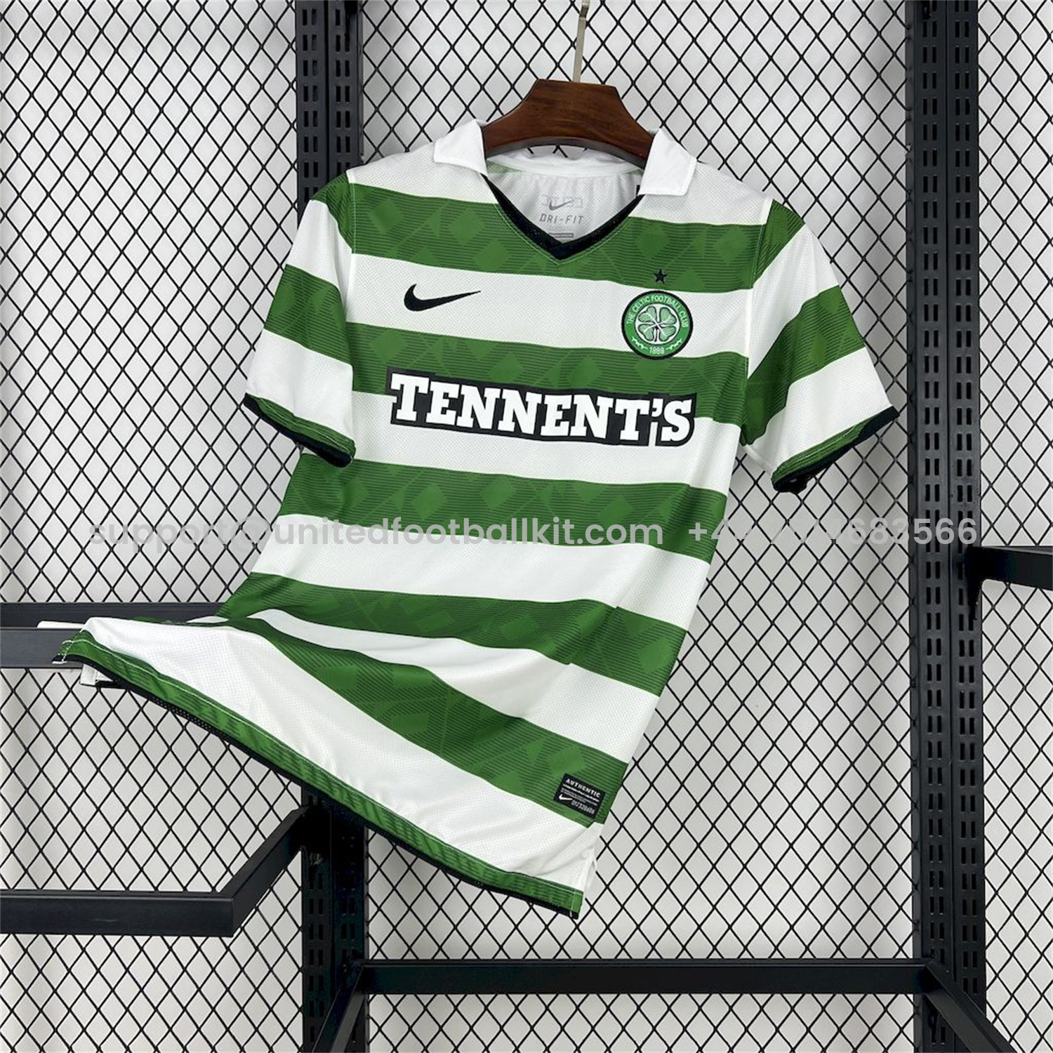 Unitedfootballkit.com | Retro Celtic 2010-12 Home Jersey -Customize Name, Number and Patch | Worldwide Shipping