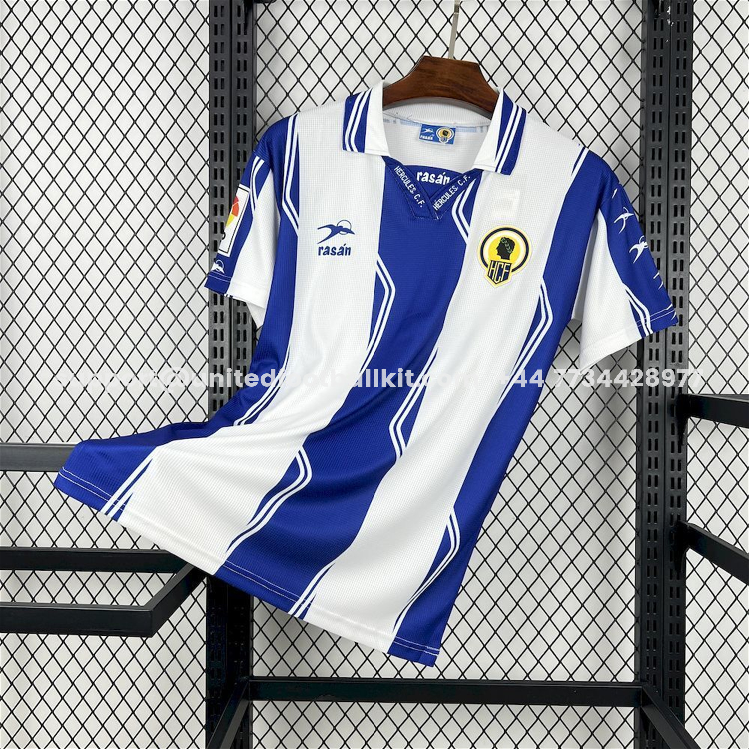 Unitedfootballkit.com | Retro Hércules CF 1997-98 Home Jersey -Customize Name, Number and Patch | Worldwide Shipping