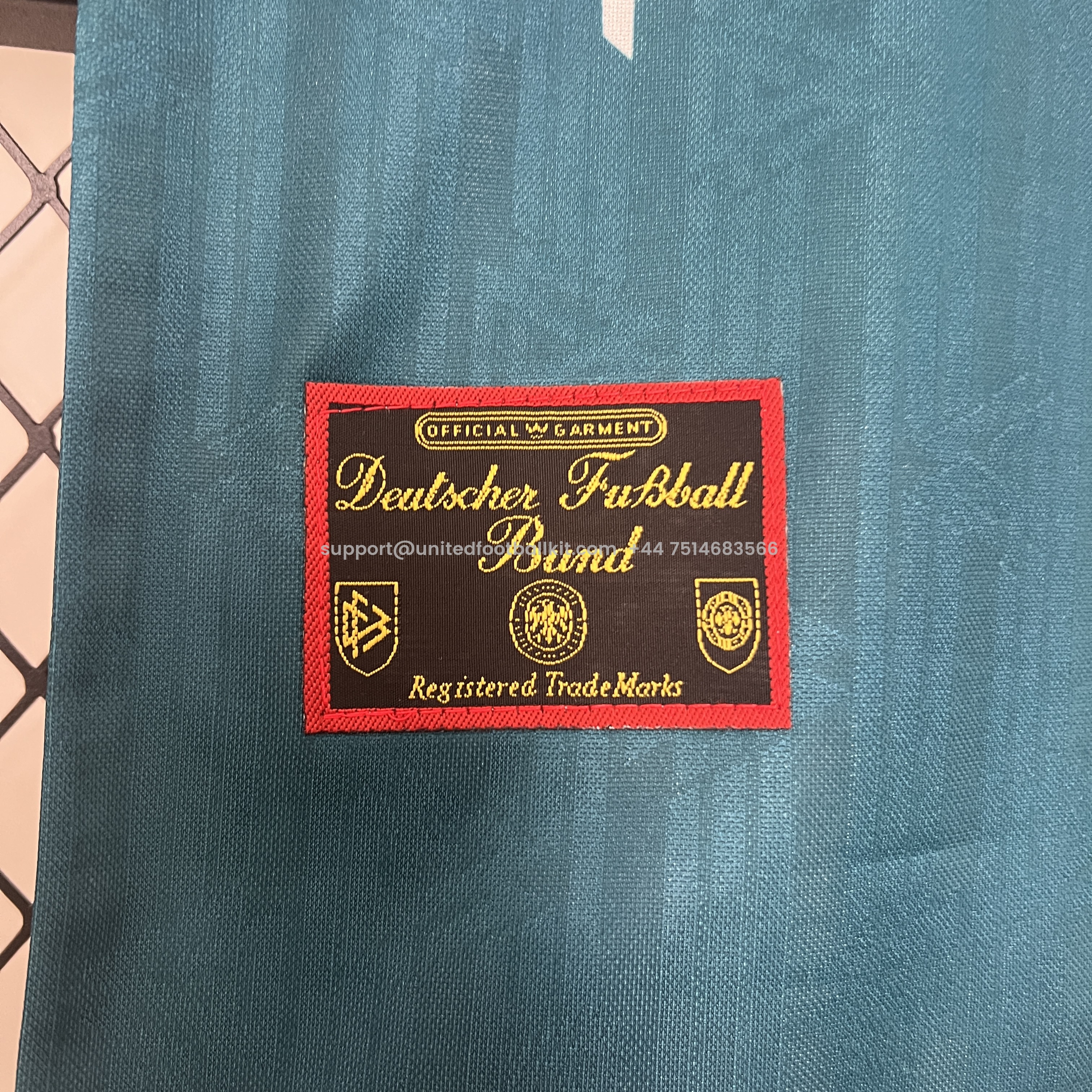 Unitedfootballkit.com | Retro Germany 1996 Away Stadium Kids Kit -Customize Name, Number and Patch | Worldwide Shipping