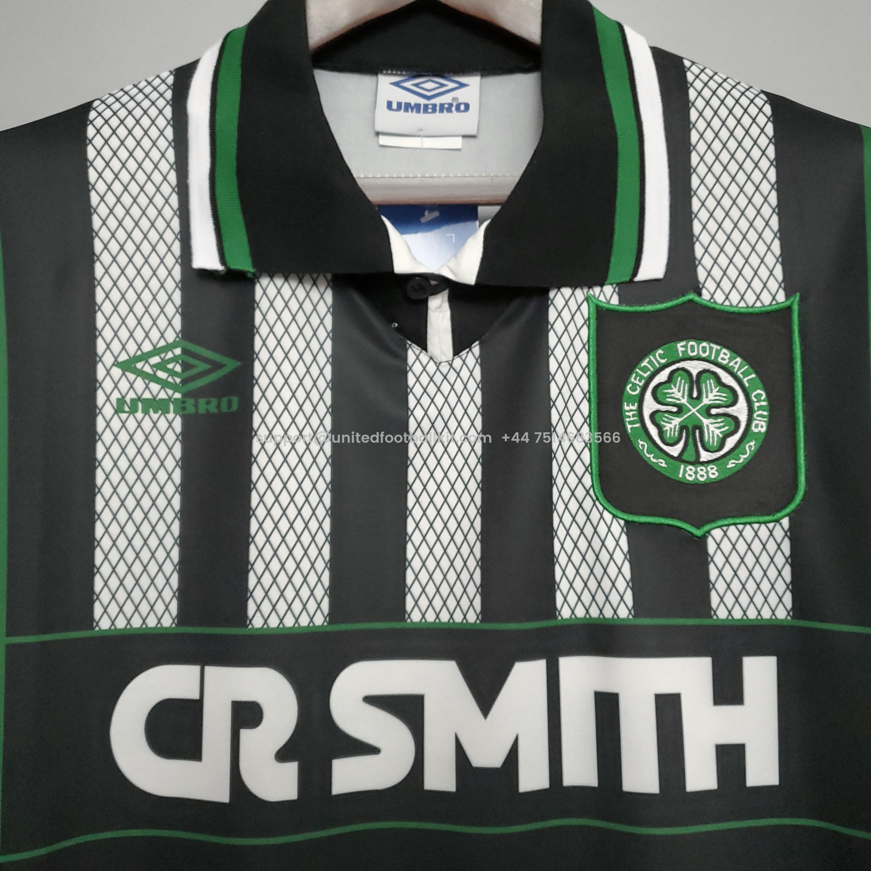 Unitedfootballkit.com | Retro Celtic 1994-95 Away Stadium Jersey -Customize Name, Number and Patch | Worldwide Shipping