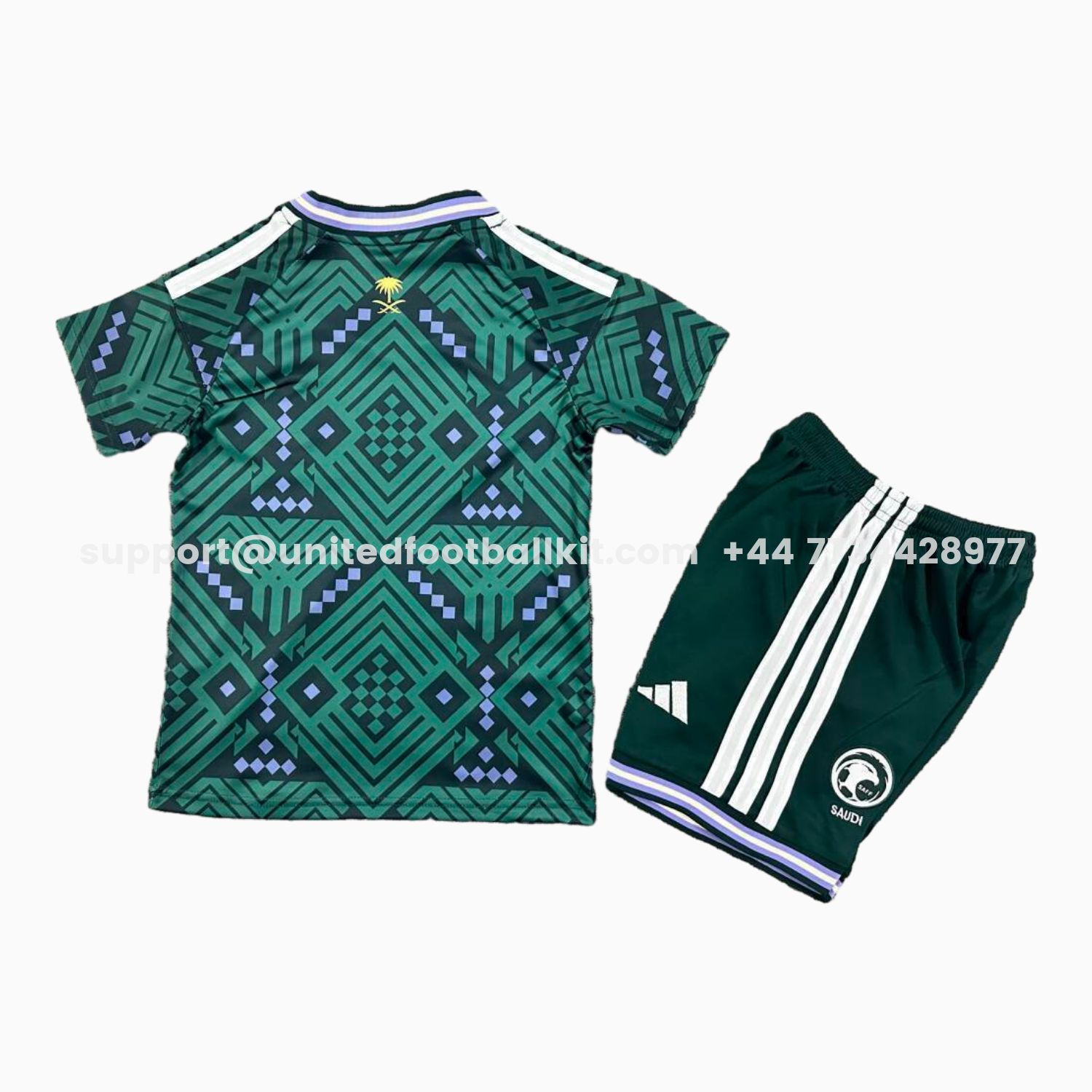 Unitedfootballkit.com | Saudi Arabia 2026 Home Kids Kit -Customize Name, Number and Patch | Worldwide Shipping