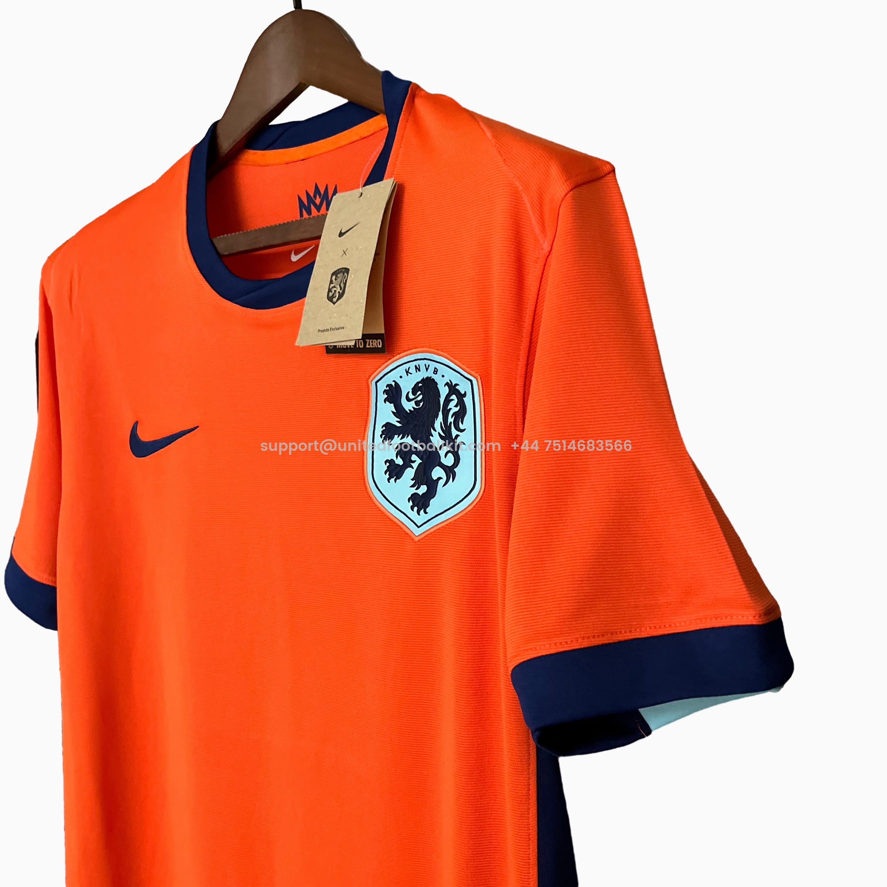 Unitedfootballkit.com | Netherlands 2024 Home Stadium Jersey - Fans Version -Customize Name, Number and Patch | Worldwide Shipping