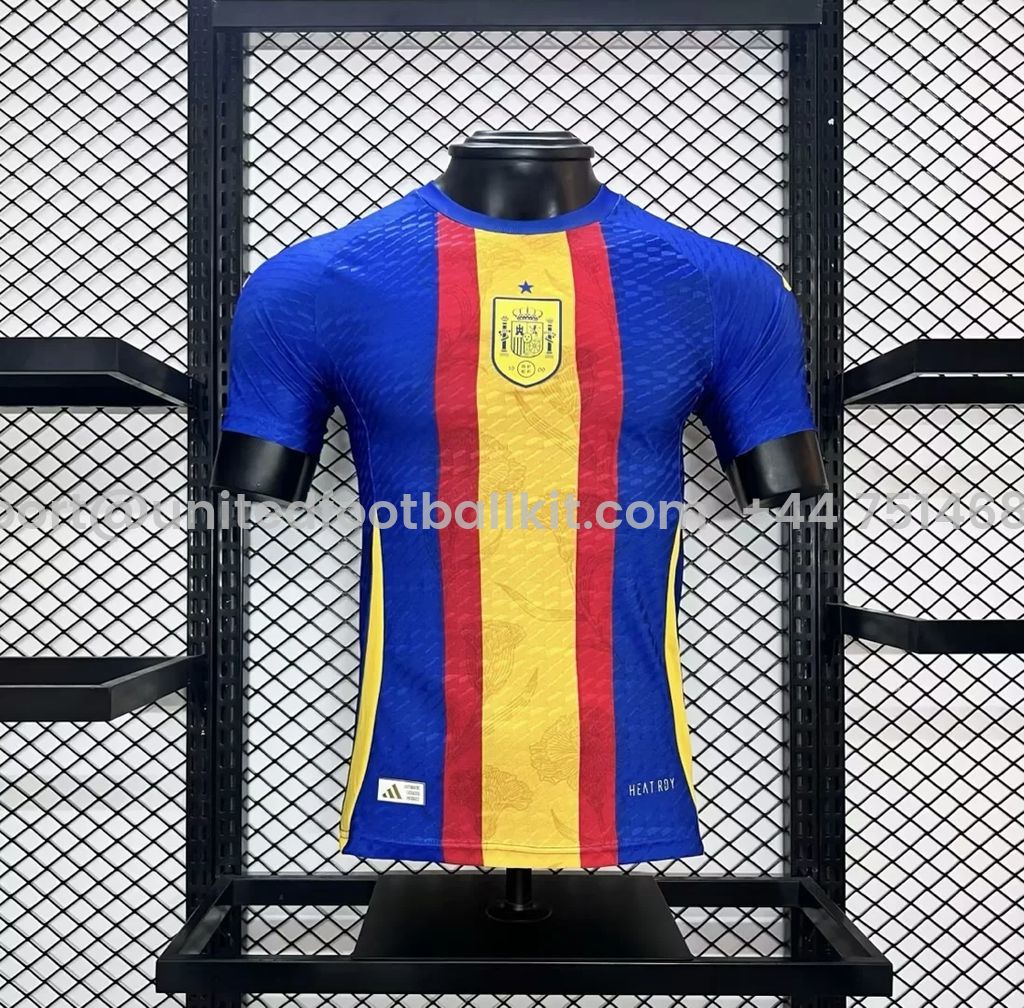 Unitedfootballkit.com | Spain 2024 Pre-Match Training Jersey - Player Version -Customize Name, Number and Patch | Worldwide Shipping