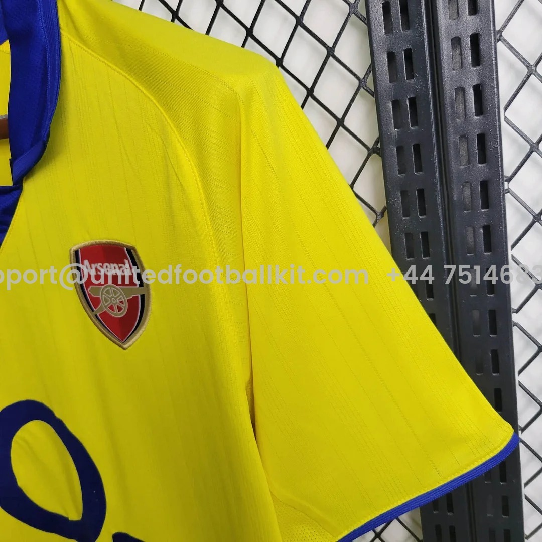 Unitedfootballkit.com | Retro Arsenal 2003-05 Away Stadium Jersey -Customize Name, Number and Patch | Worldwide Shipping