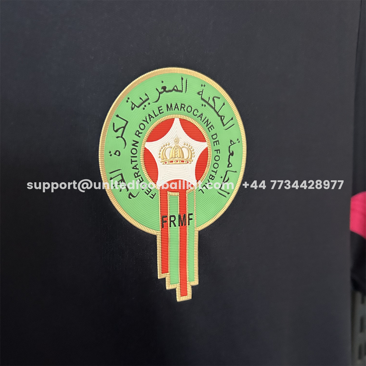 Unitedfootballkit.com | Morocco 25-26 Black Pink Training Jersey - Fans Version -Customize Name, Number and Patch | Worldwide Shipping