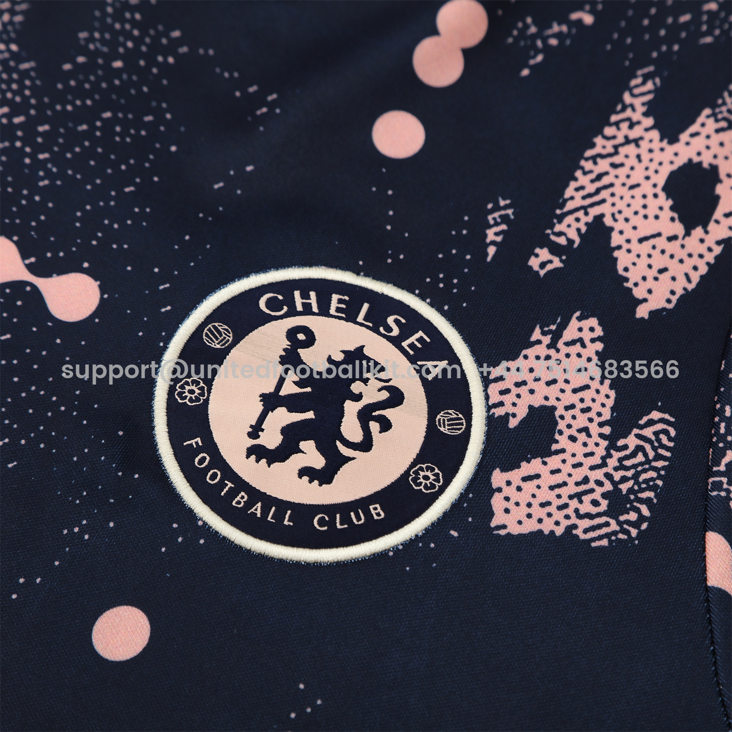 Unitedfootballkit.com | C.H.E.L.S.E.A 25-26 Traning Hoodie Set - Deep Blue With Royal Blue -Customize Name, Number and Patch | Worldwide Shipping